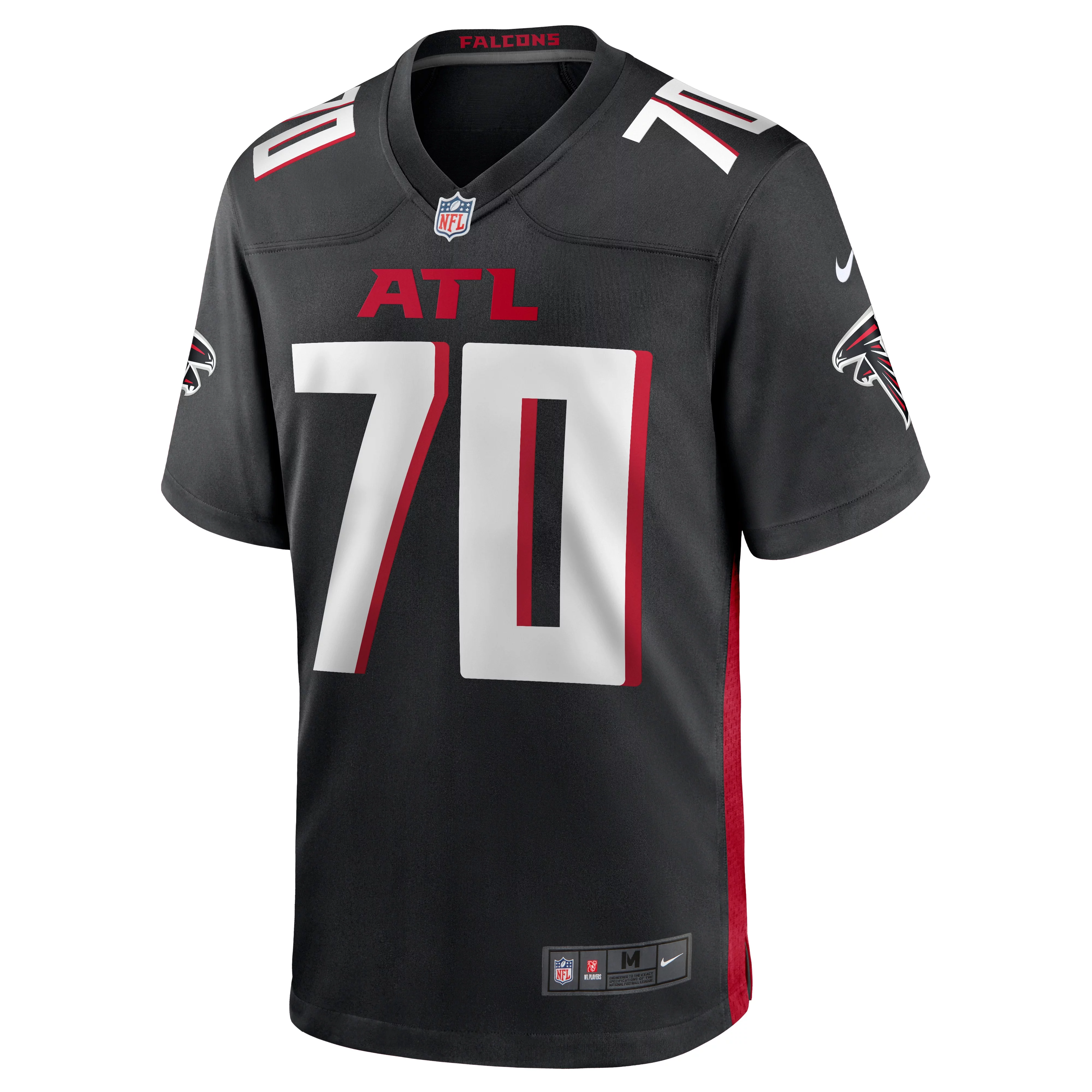 Men's Nike Jake Matthews Black Atlanta Falcons Game Jersey