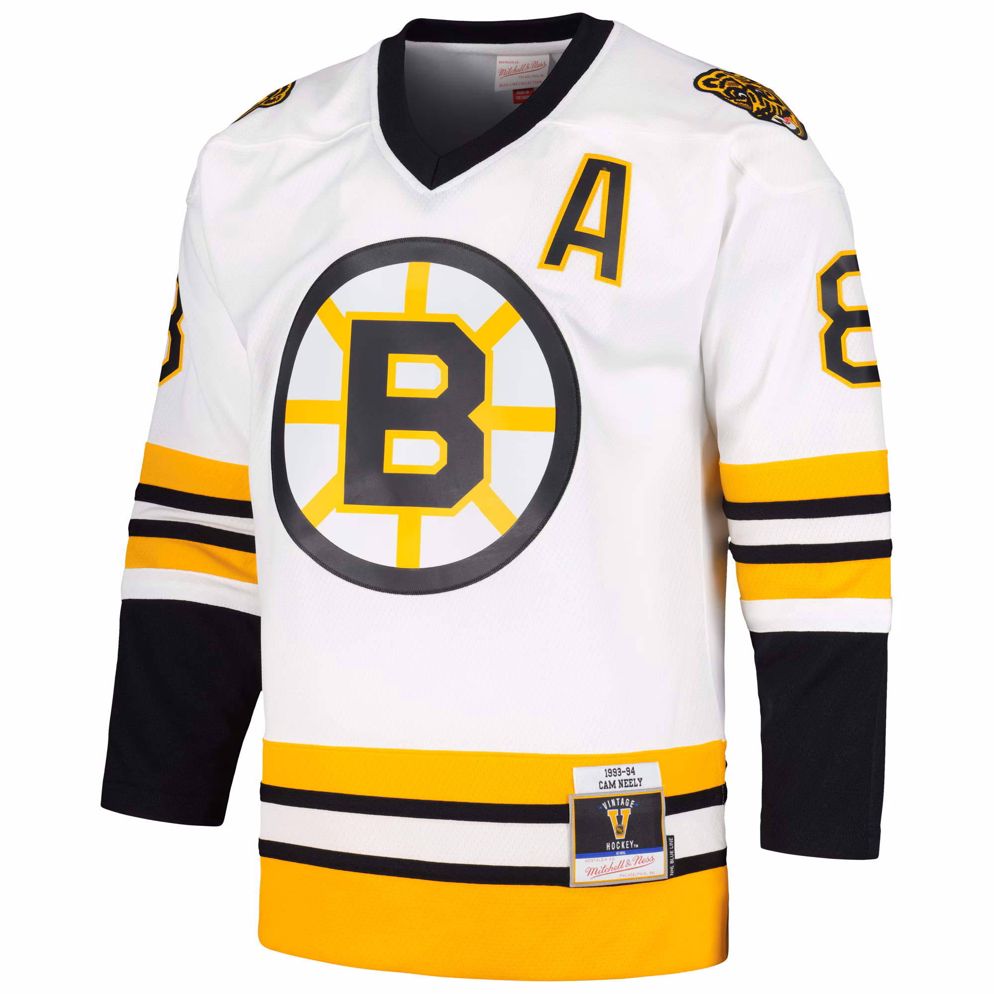 Cam Neely Boston Bruins Mitchell & Ness  1993/94 Blue Line Player Jersey - White