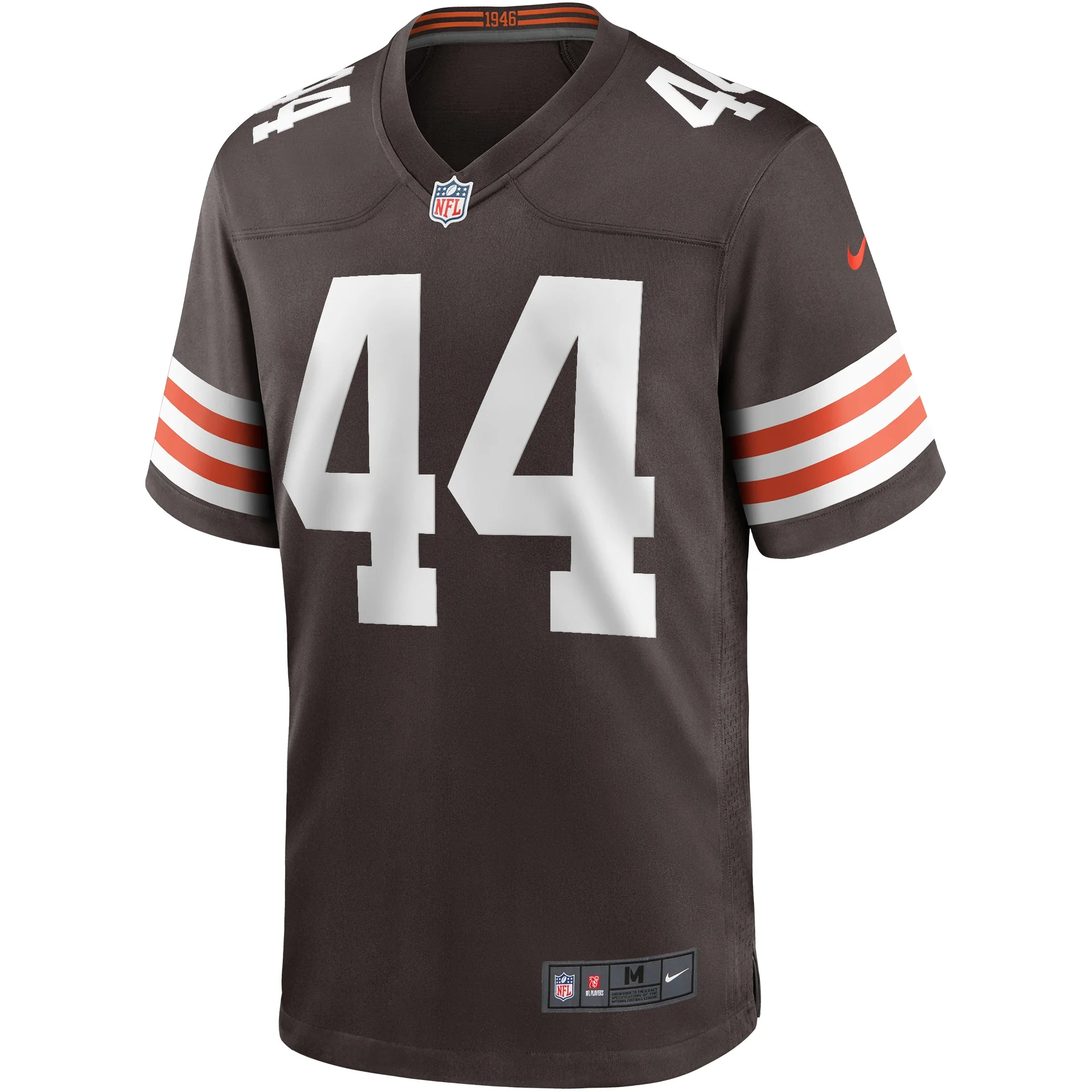 Men's Nike Leroy Kelly Brown Cleveland Browns Game Retired Player Jersey