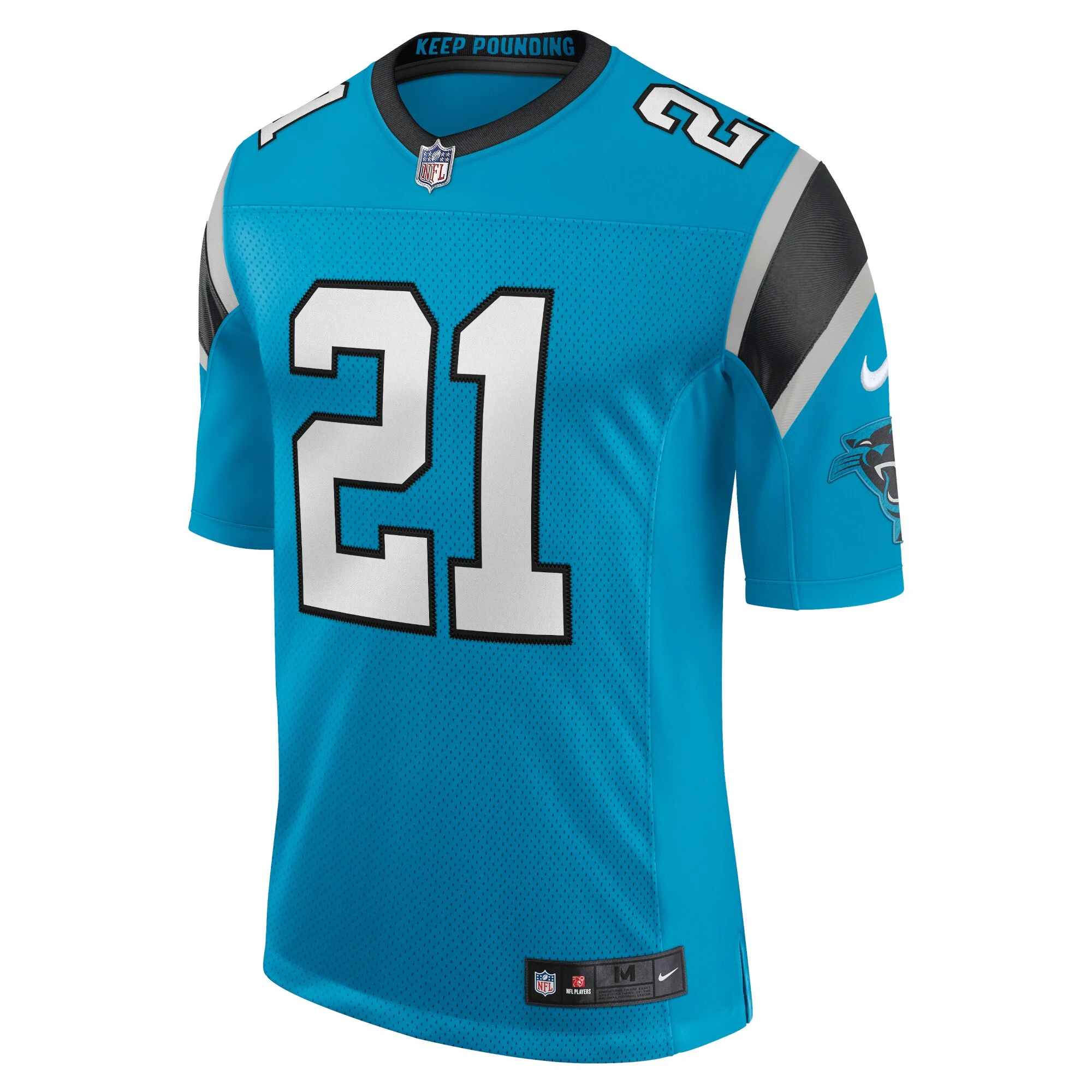 Men's Nike Jeremy Chinn Blue Carolina Panthers Vapor Limited Jersey