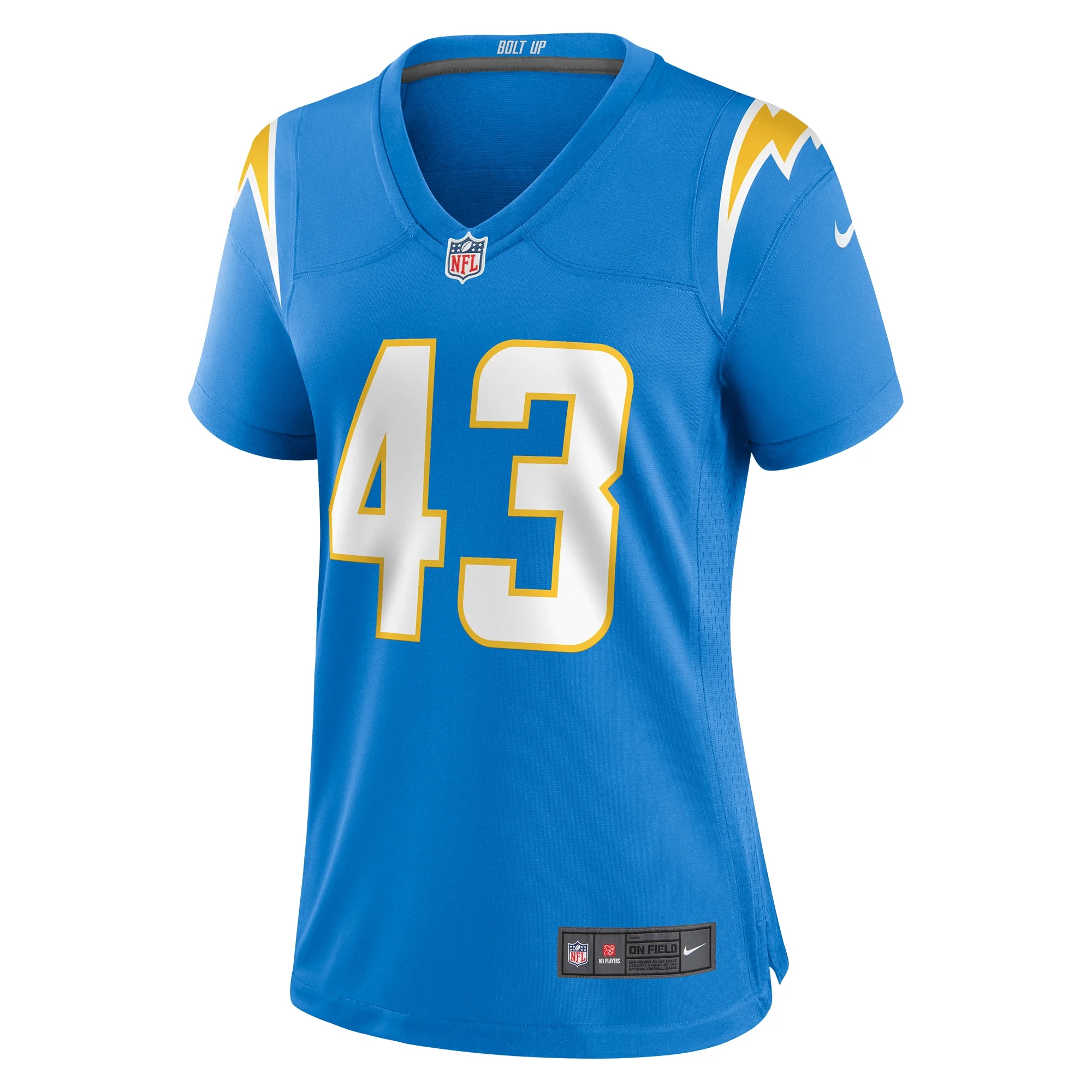 Women's Nike Troy Dye Powder Blue Los Angeles Chargers Game Jersey