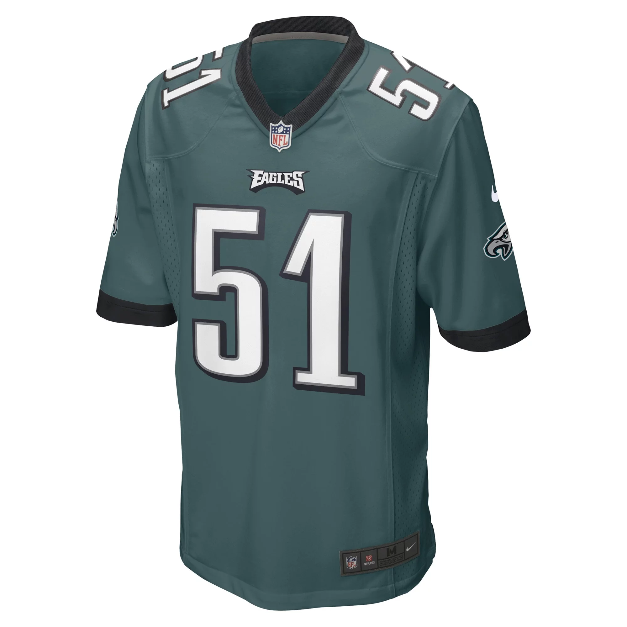 Men's Nike Cam Jurgens Midnight Green Philadelphia Eagles Game Player Jersey