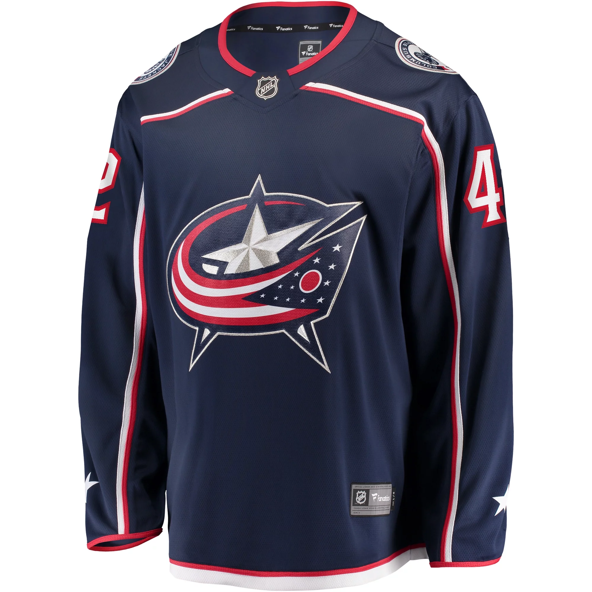 Men's Fanatics Alexandre Texier Navy Columbus Blue Jackets Home Breakaway Player Jersey