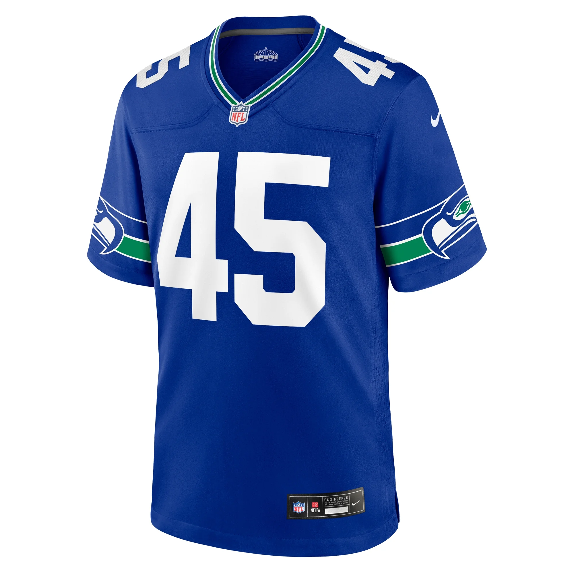 Men's Nike Kenny Easley Royal Seattle Seahawks Throwback Retired Player Game Jersey