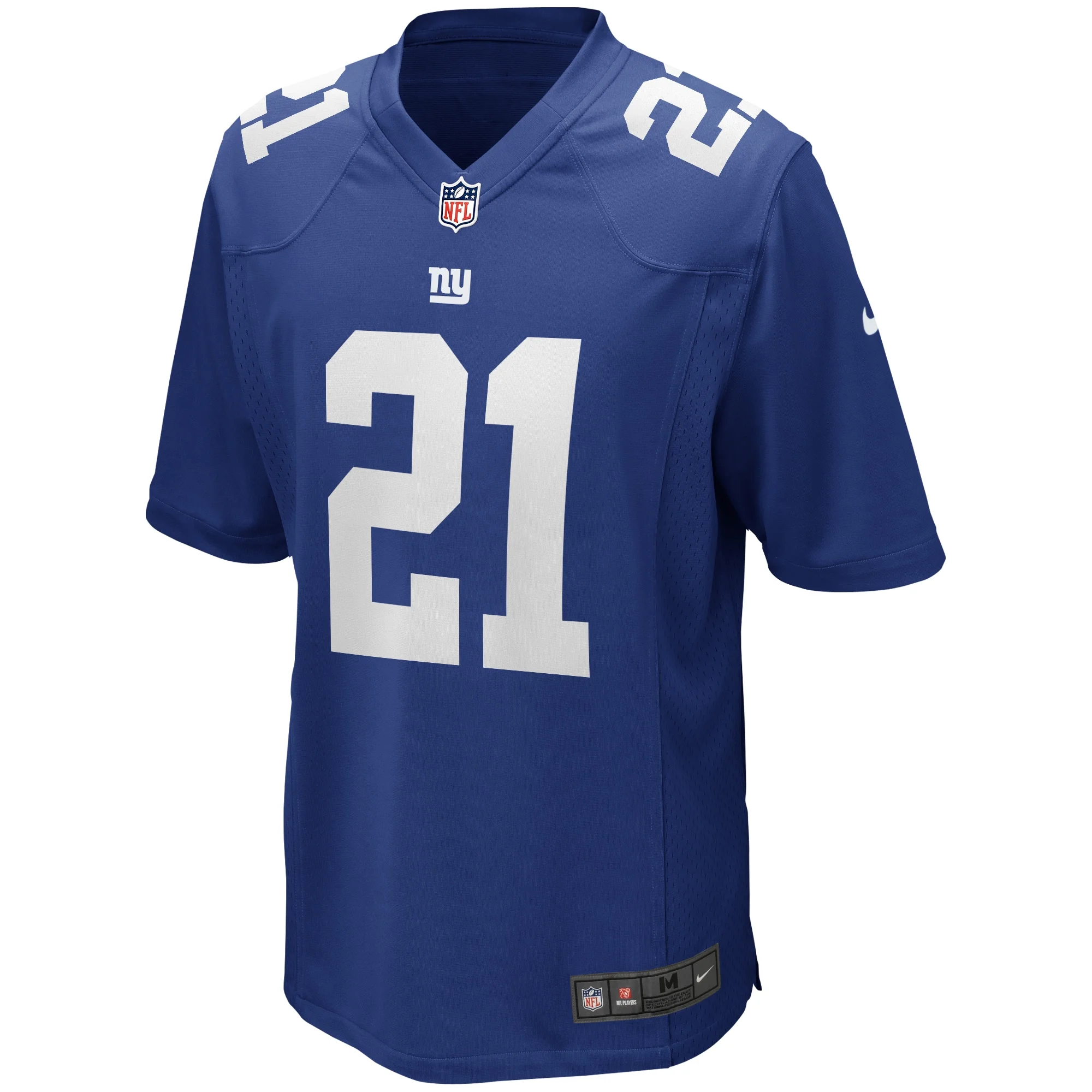Men's Nike Tiki Barber Royal New York Giants Game Retired Player Jersey