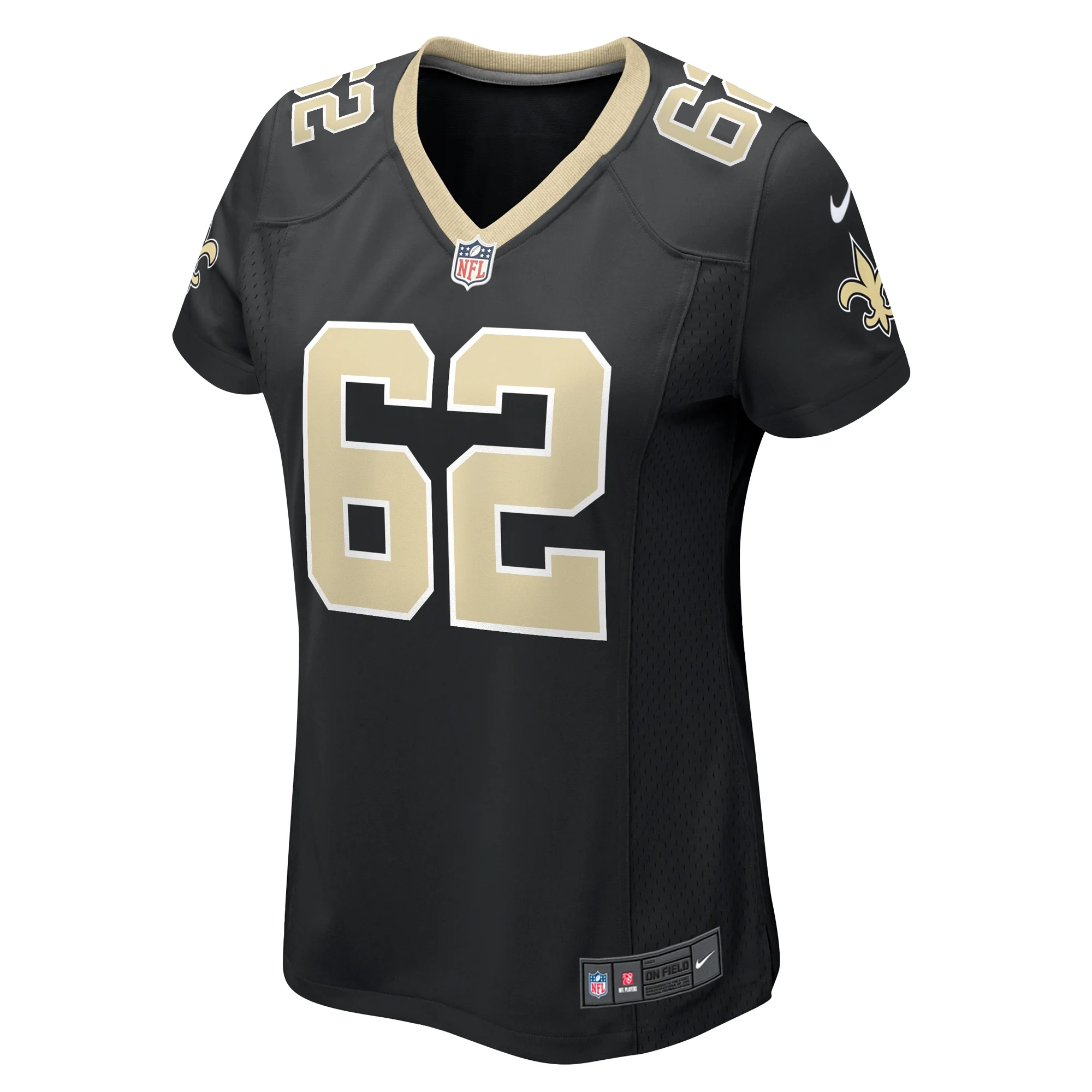 Women's Nike Tommy Kraemer Black New Orleans Saints Team Game Jersey