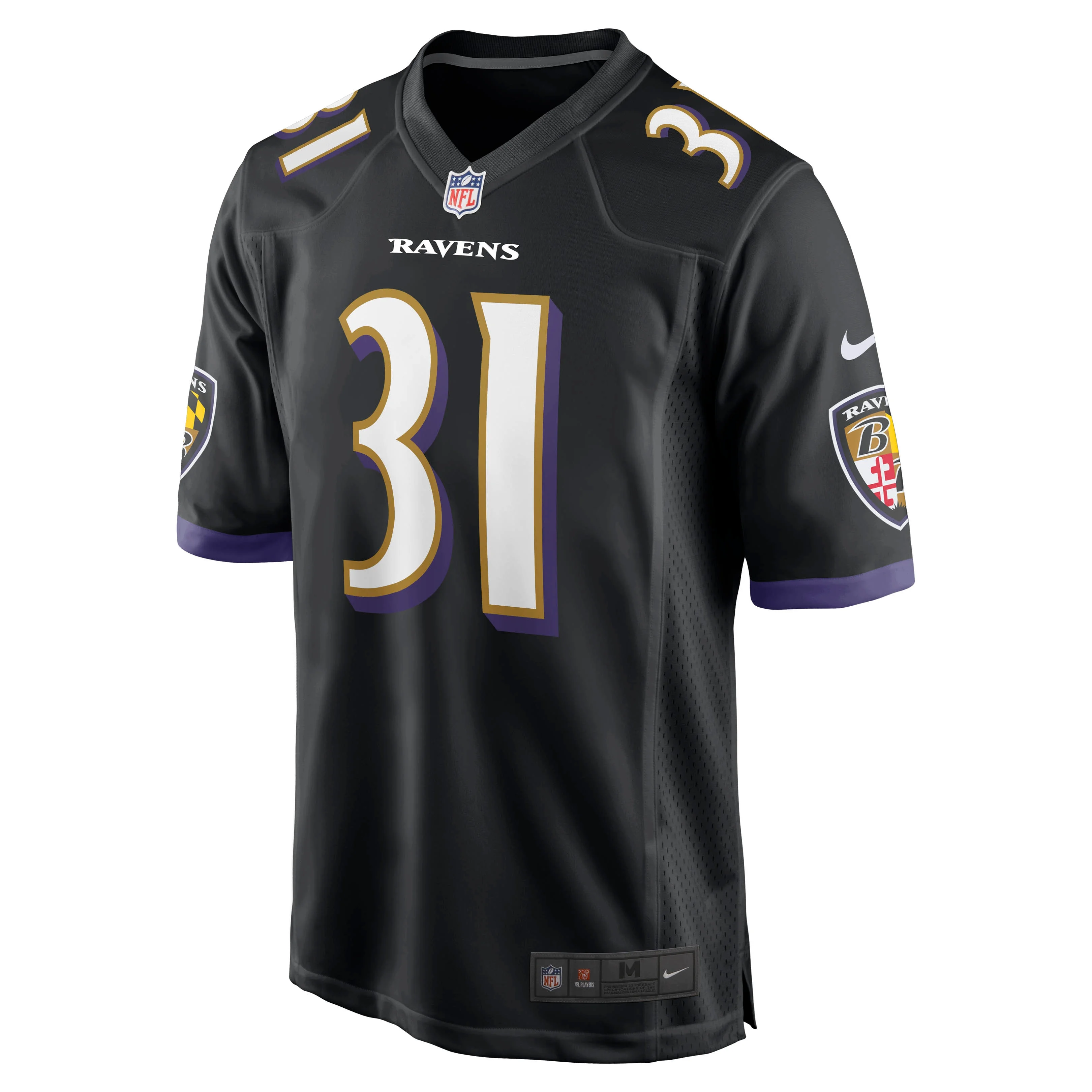 Men's Nike Jamal Lewis Black Baltimore Ravens Retired Player Jersey