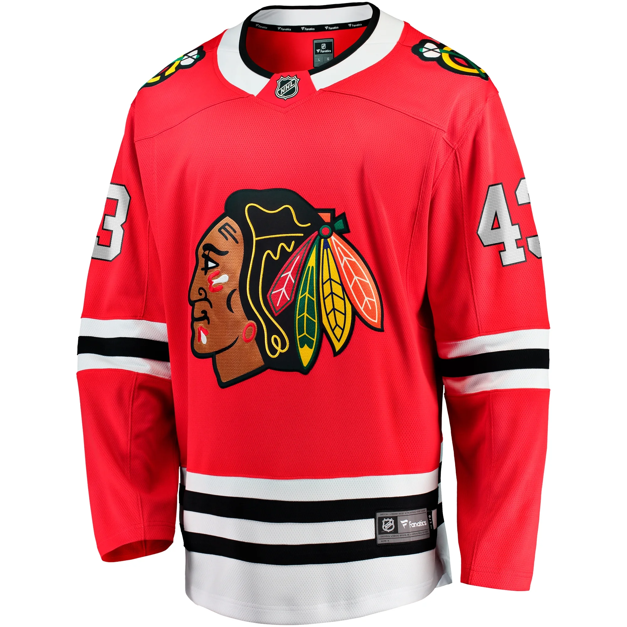 Men's Fanatics Colin Blackwell Red Chicago Blackhawks Home Breakaway Jersey
