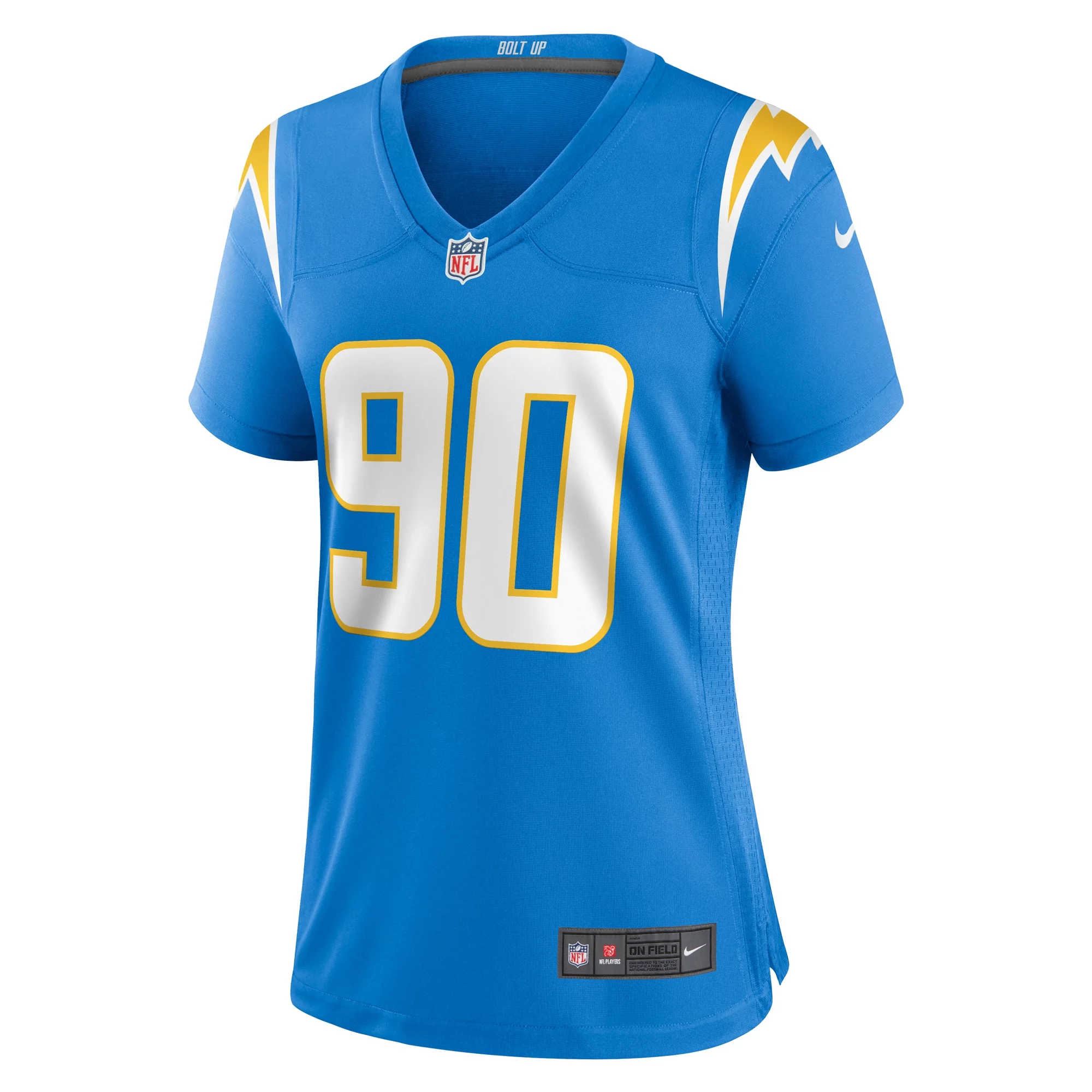 Women's Nike Brevin Allen Powder Blue Los Angeles Chargers Team Game Jersey