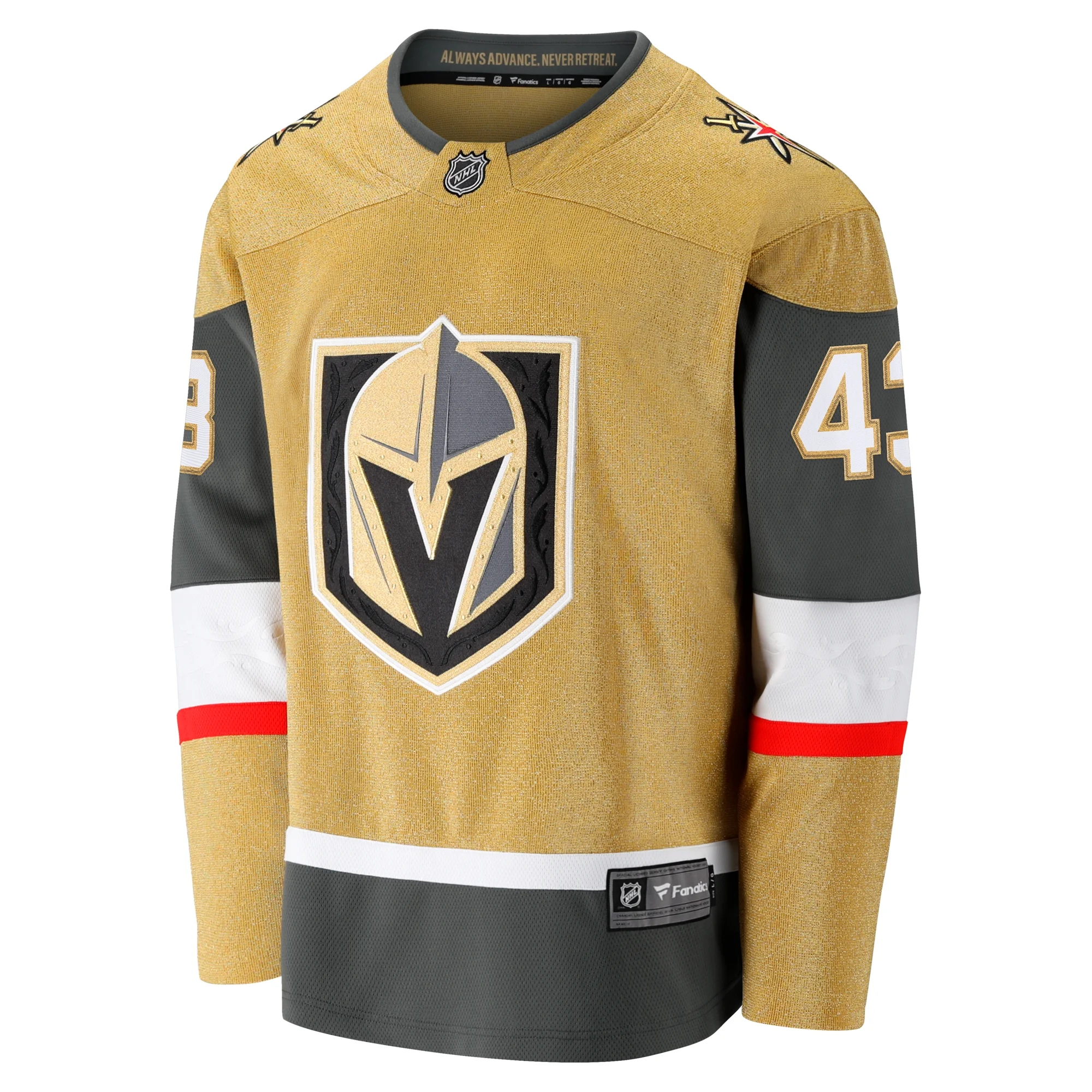 Men's Fanatics Paul Cotter Gold Vegas Golden Knights Premier Breakaway Player Jersey