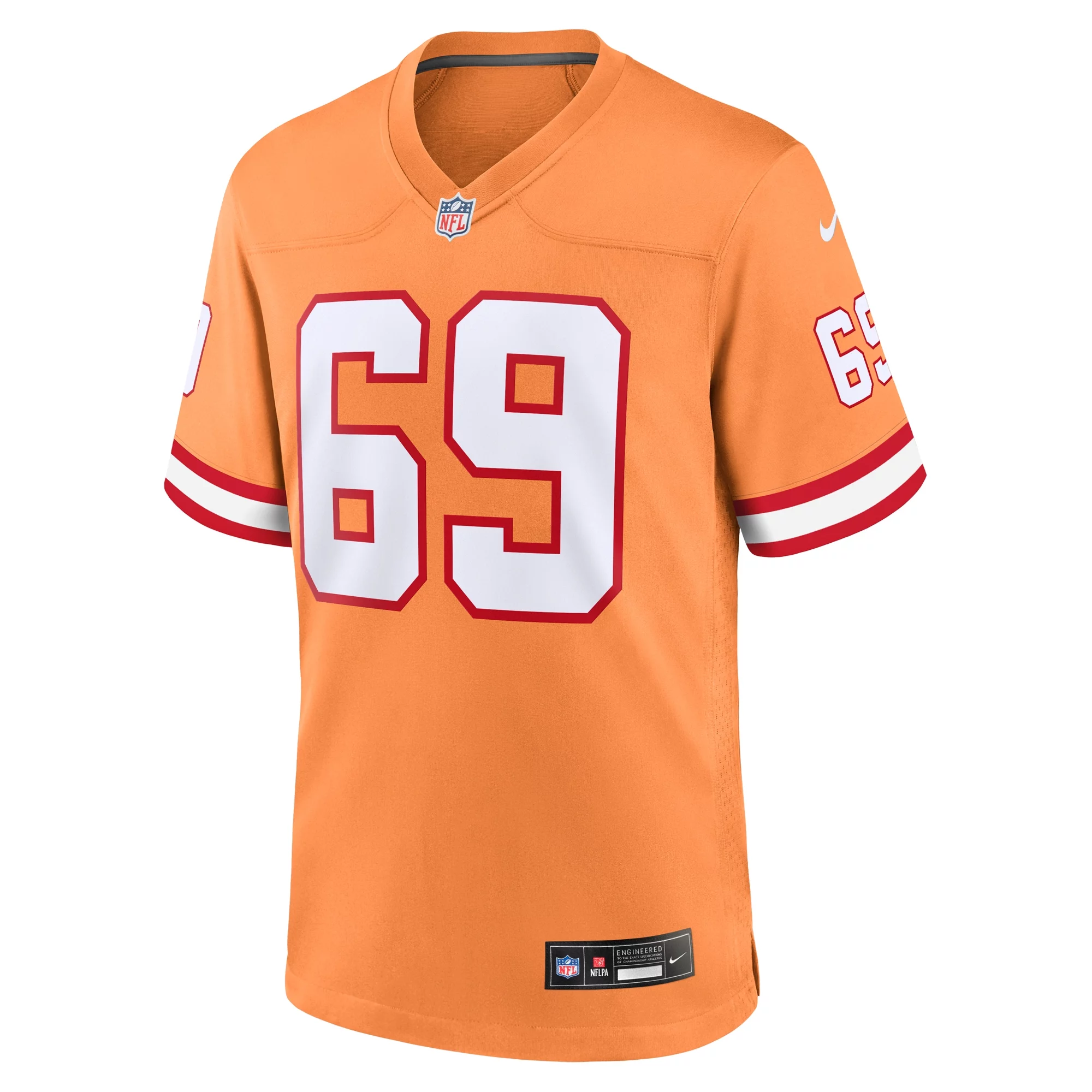 Men's Nike Cody Mauch Orange Tampa Bay Buccaneers Throwback Game Jersey