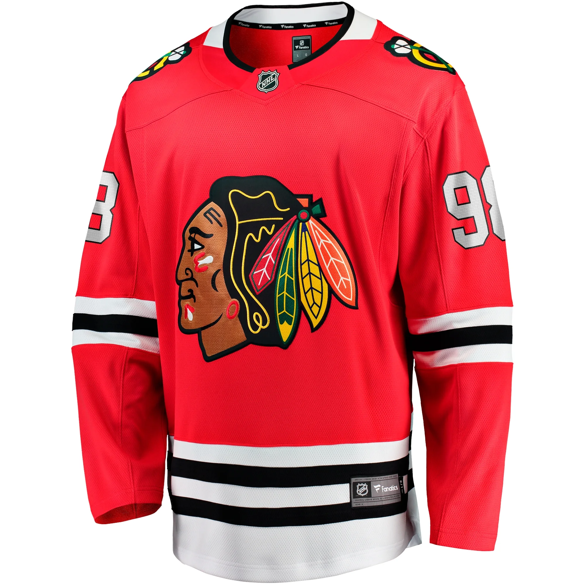 Men's Fanatics Connor Bedard Red Chicago Blackhawks Home Breakaway Player Jersey