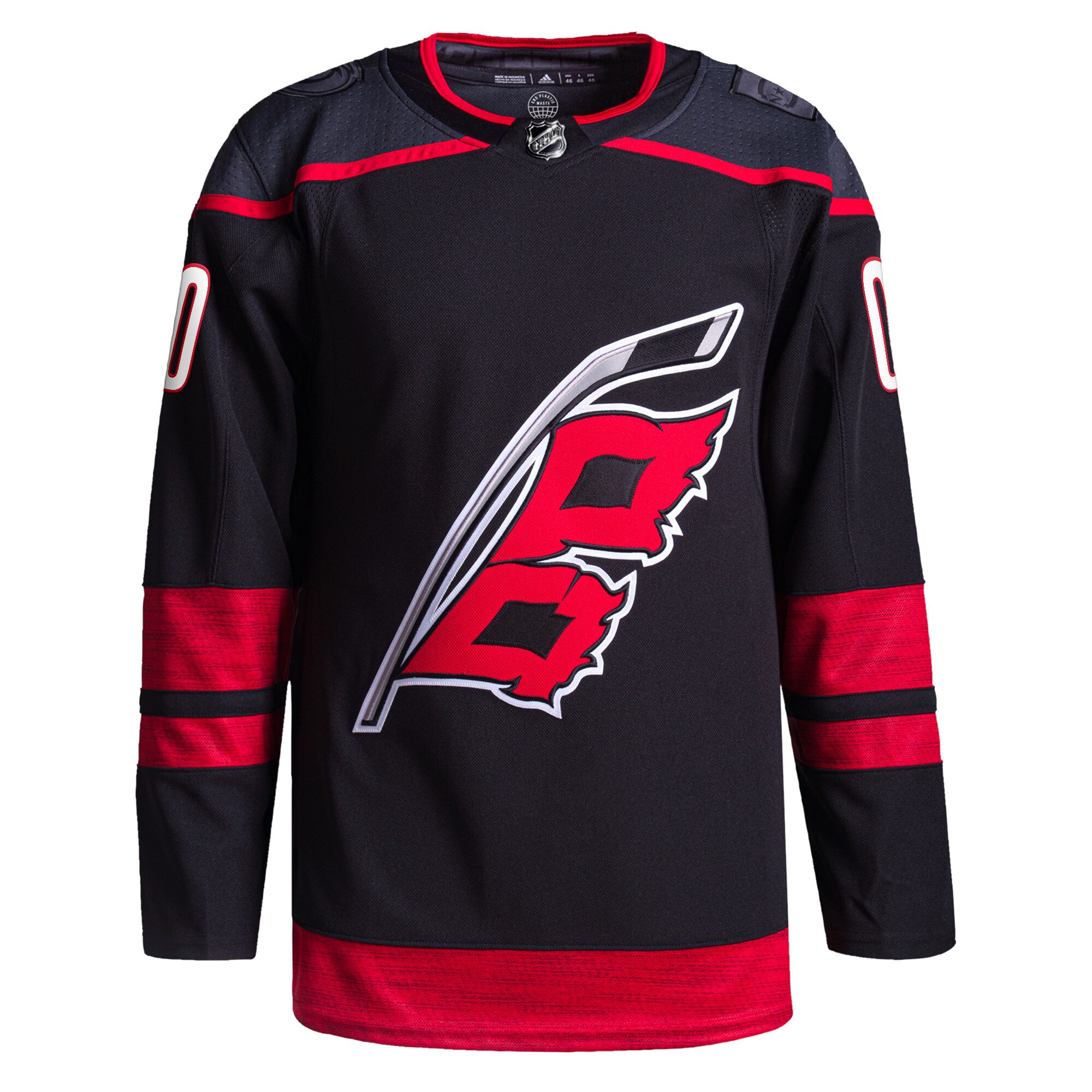 Carolina Hurricanes adidas  Home  Primegreen Authentic Custom Jersey - Black