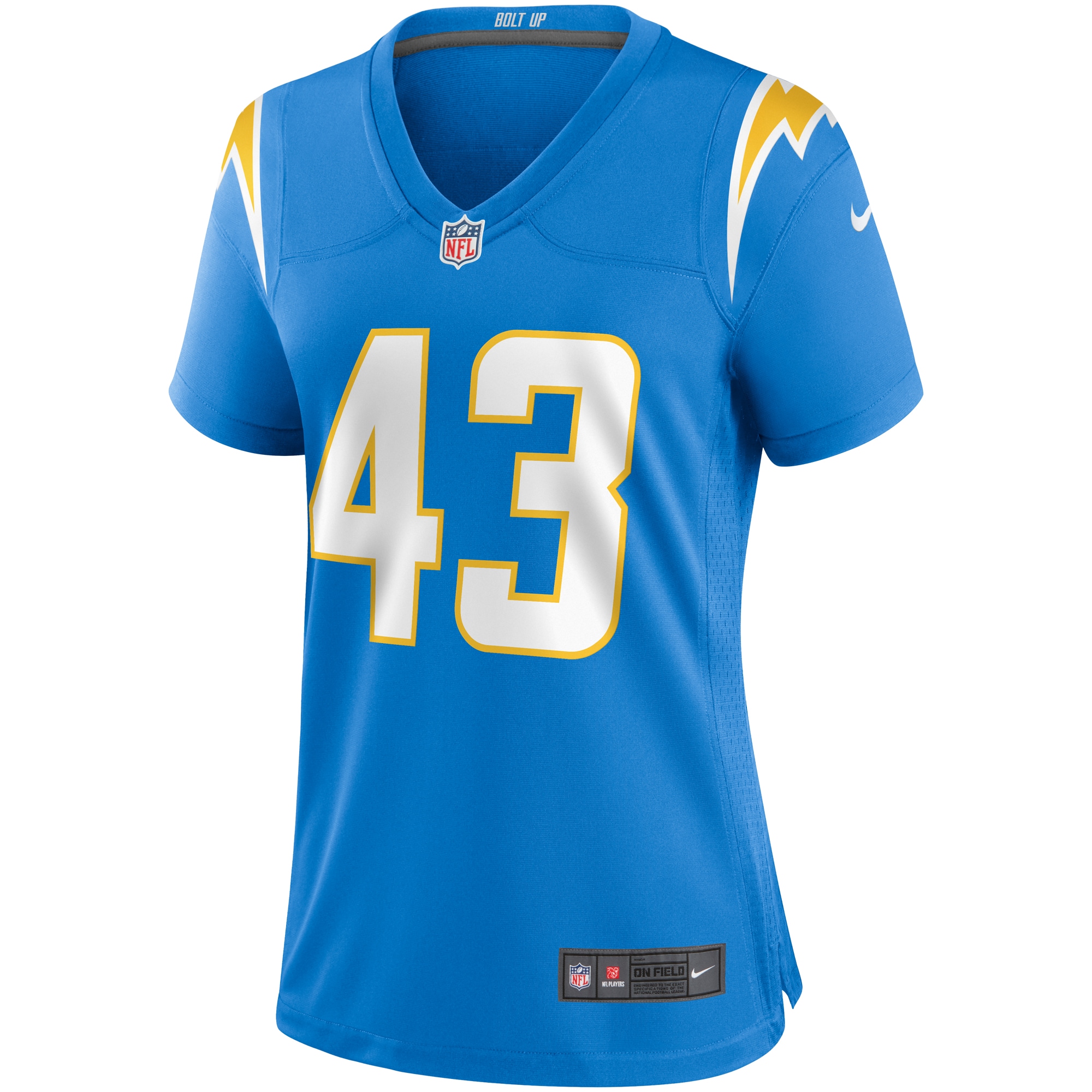 Women's Nike Michael Davis Powder Blue Los Angeles Chargers Game Jersey