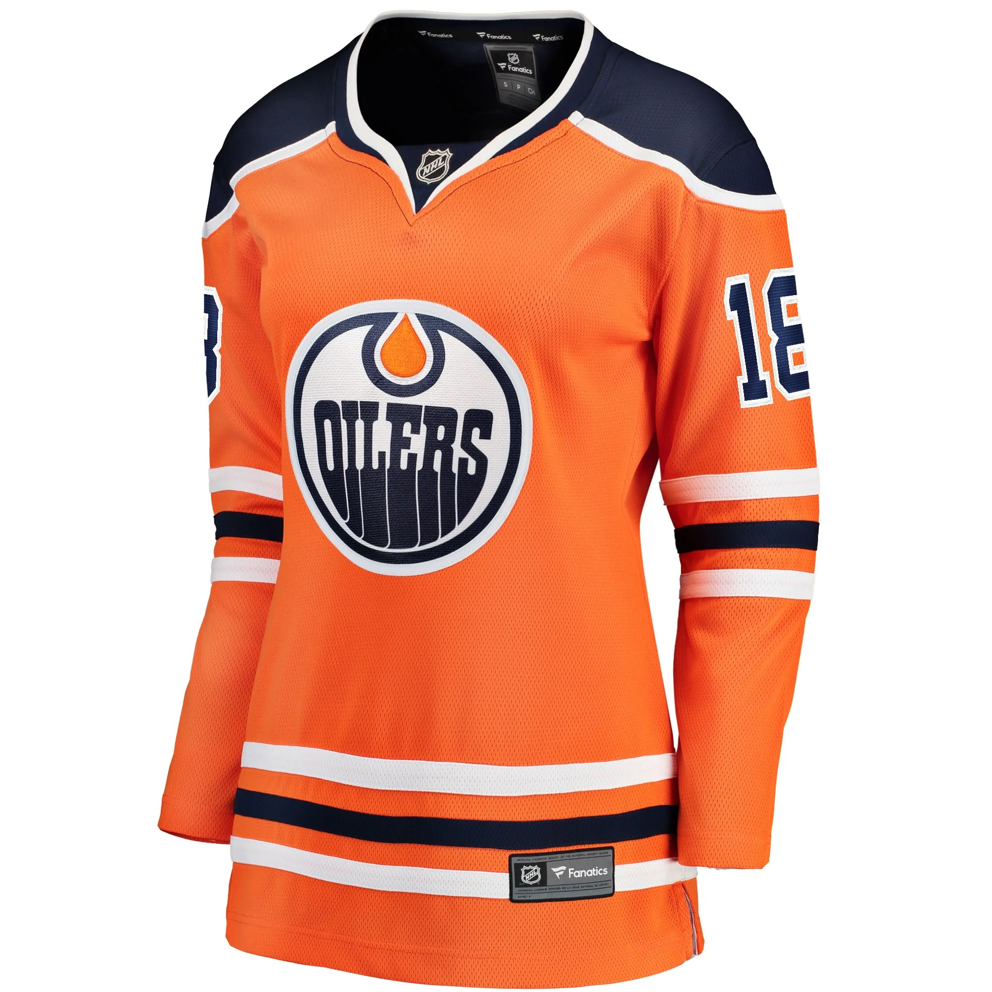 Women's Fanatics Zach Hyman Orange Edmonton Oilers Breakaway Player Jersey