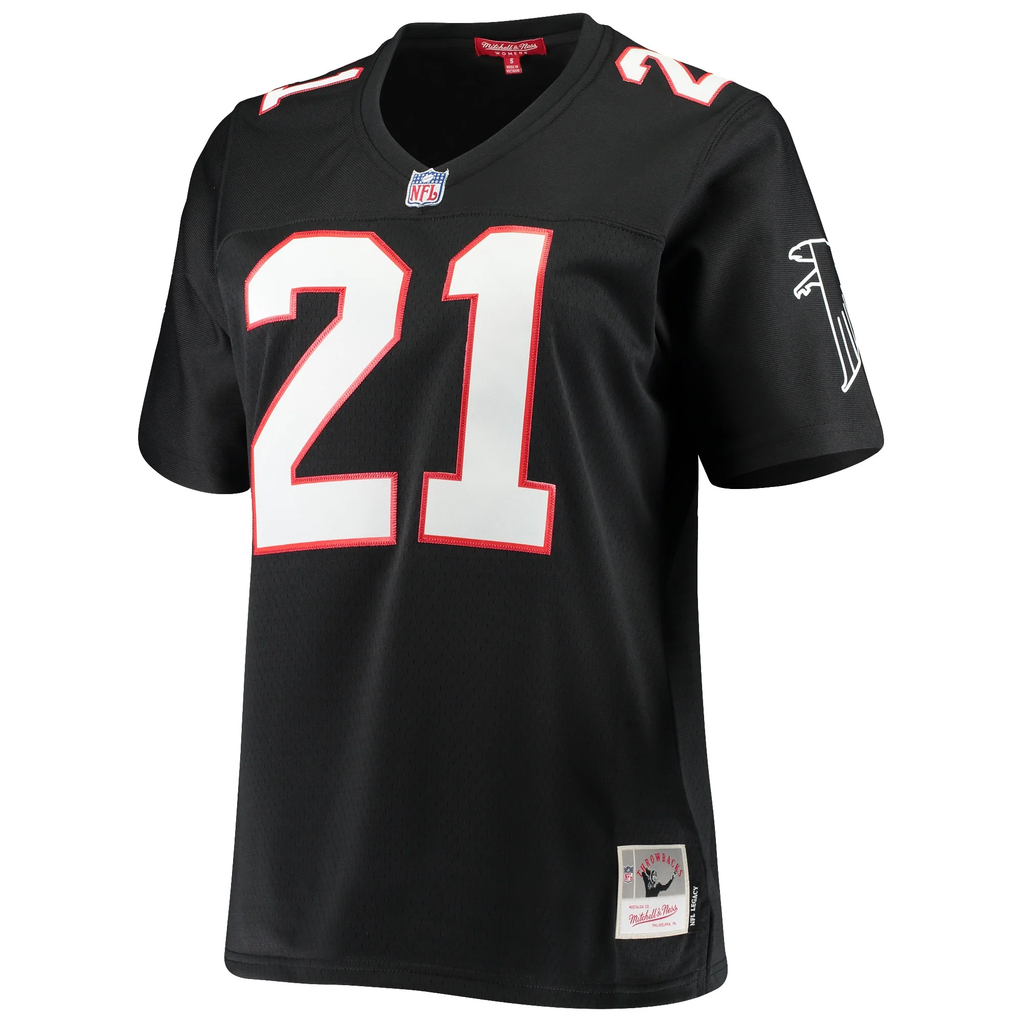 Women's Mitchell & Ness Deion Sanders Black Atlanta Falcons Legacy Replica Team Jersey