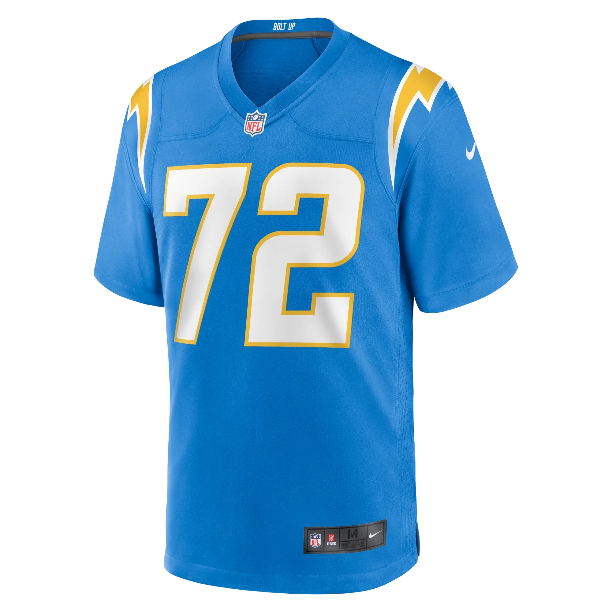 Men's Nike Jerrod Clark Powder Blue Los Angeles Chargers Team Game Jersey