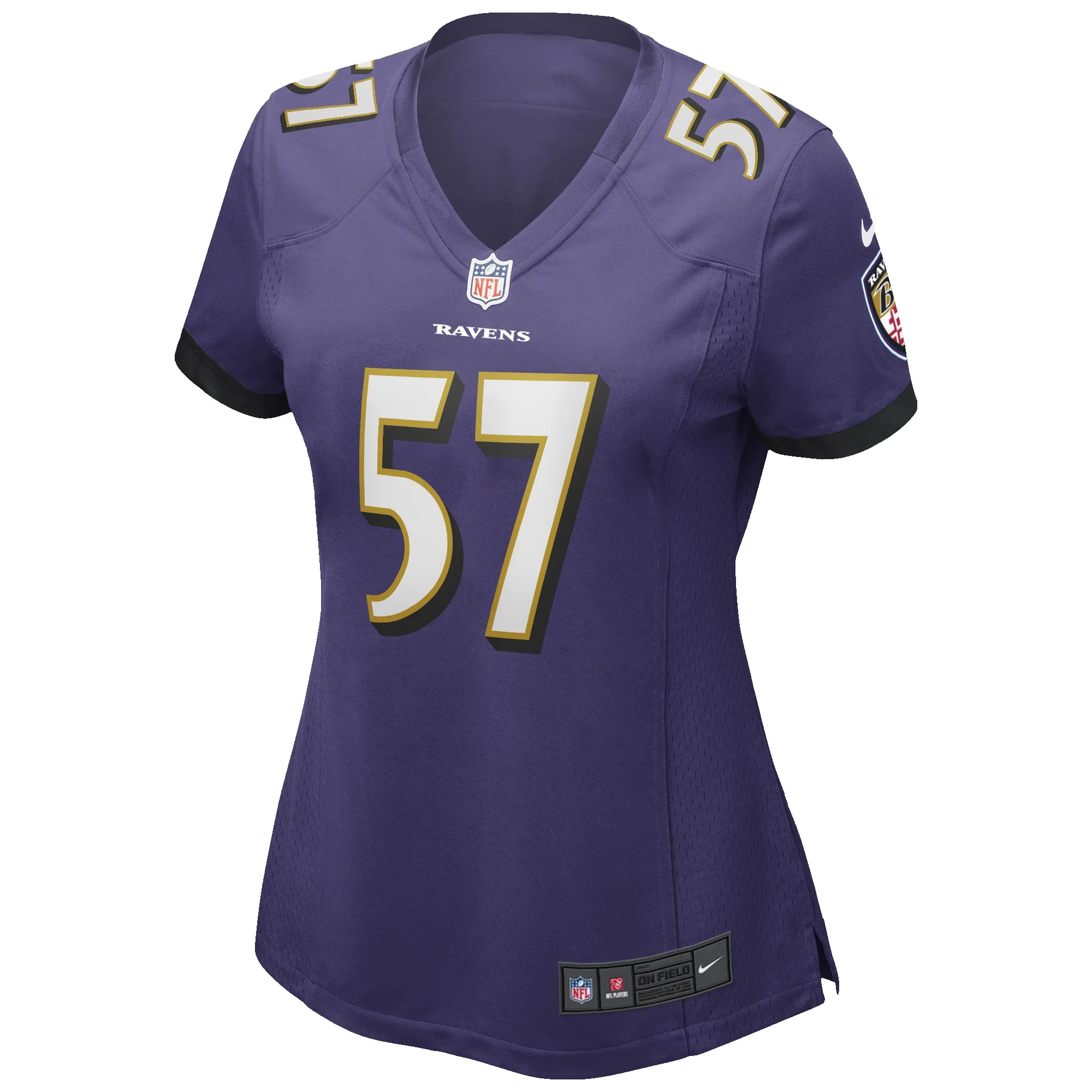 Women's Nike Bart Scott Purple Baltimore Ravens Game Retired Player Jersey