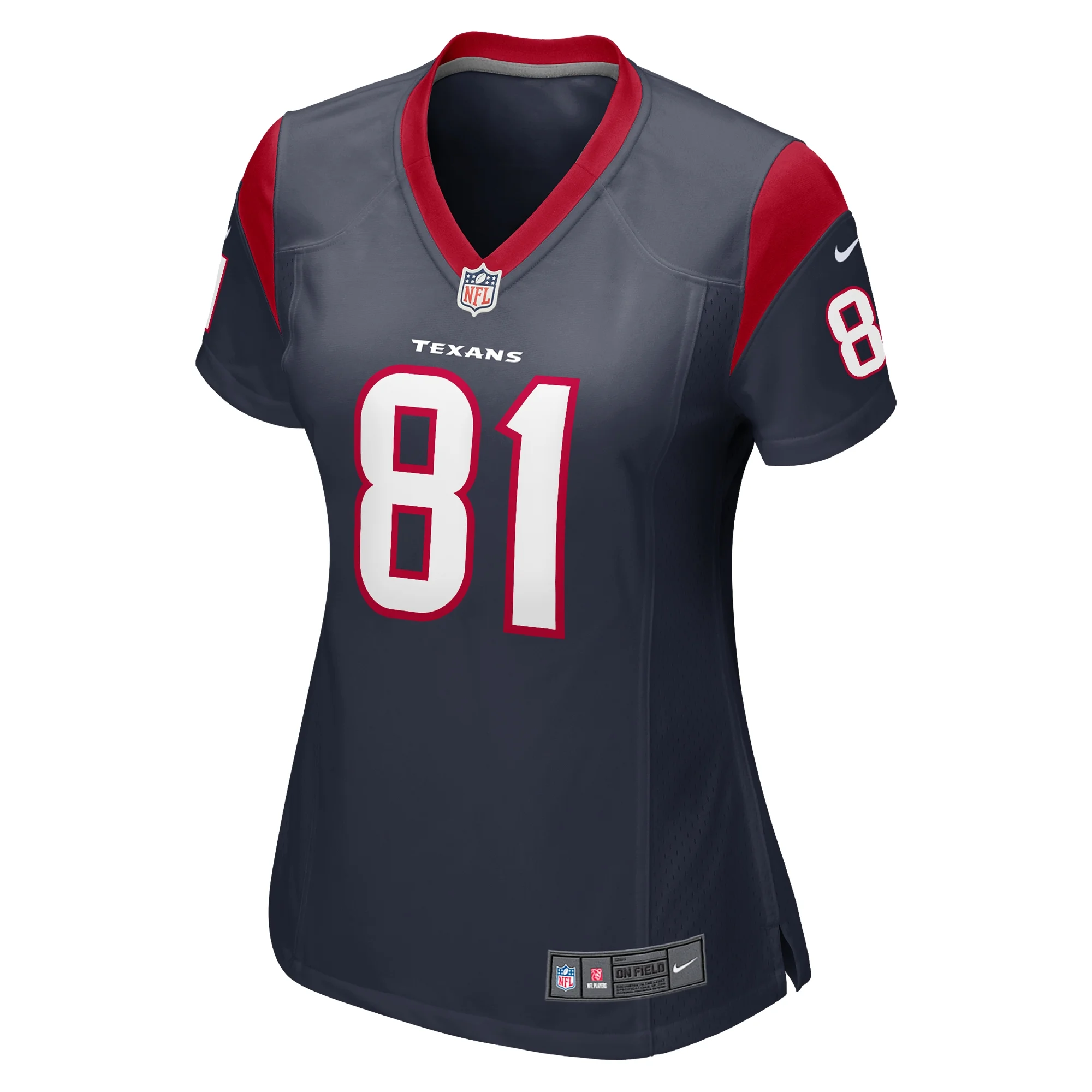 Women's Nike Eric Saubert Navy Houston Texans Game Jersey