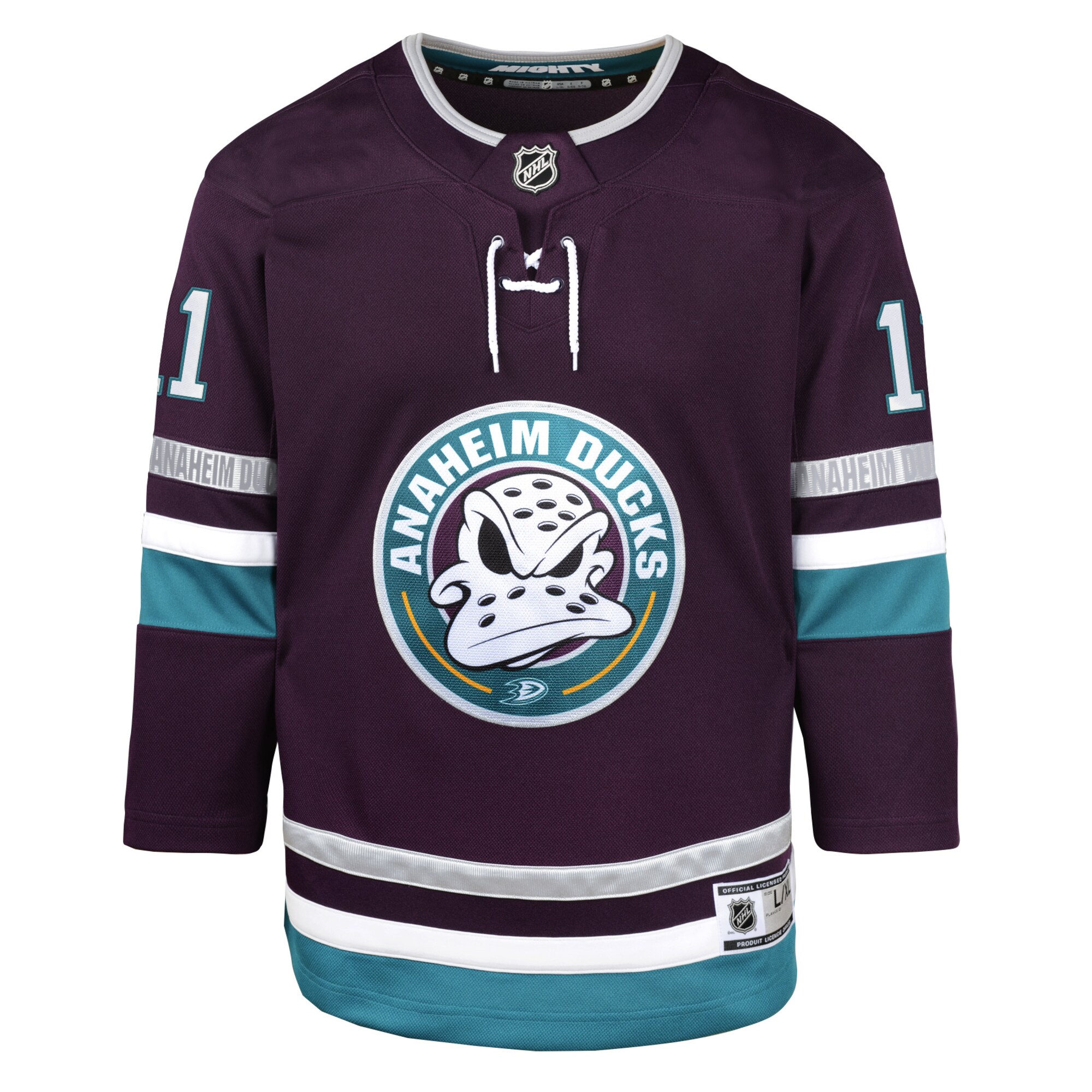 Trevor Zegras Anaheim Ducks Youth 30th Anniversary Premier Player Jersey – Purple