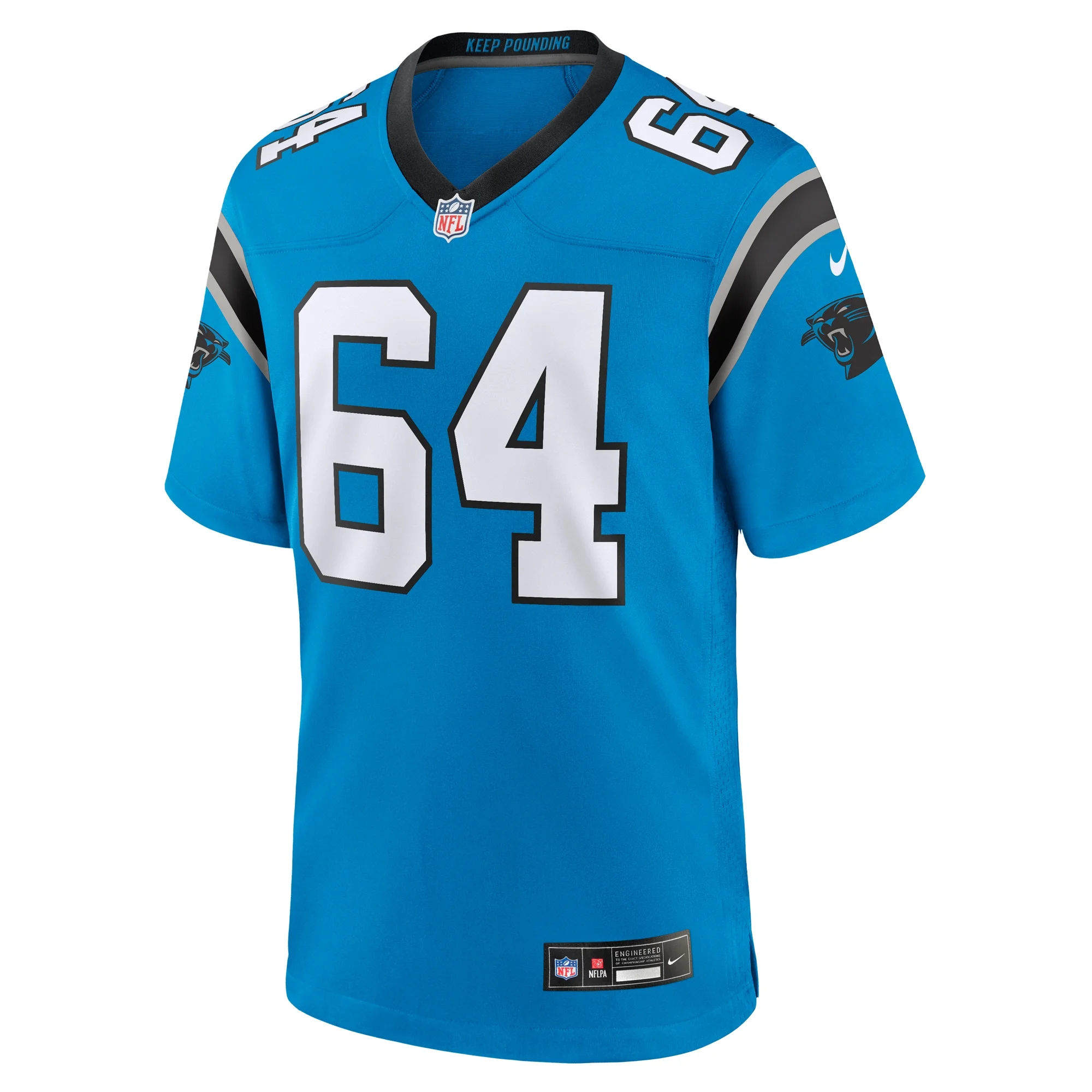 Men's Nike Justin McCray Blue Carolina Panthers Alternate Game Jersey