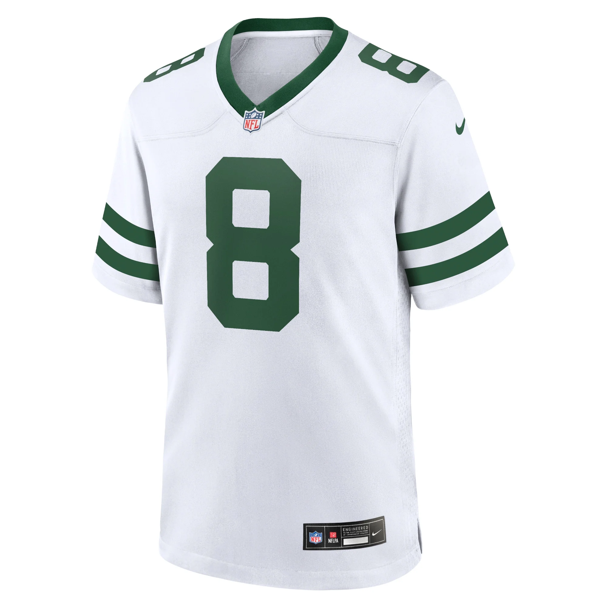 Men's Nike Aaron Rodgers Legacy White New York Jets Game Jersey