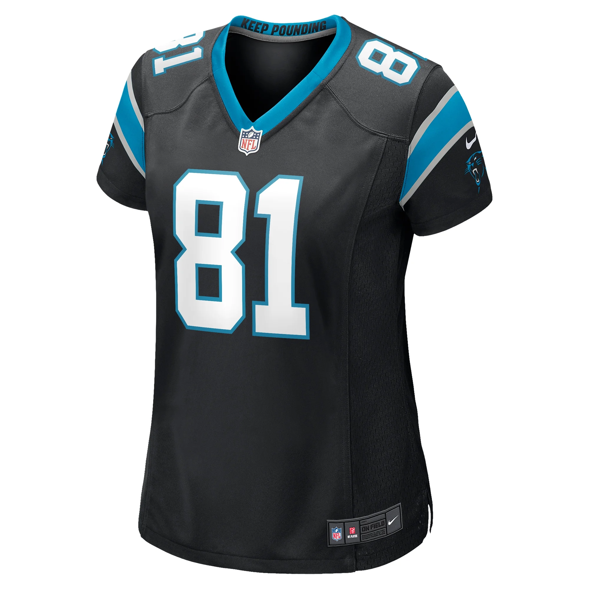 Women's Nike Hayden Hurst Black Carolina Panthers Game Player Jersey