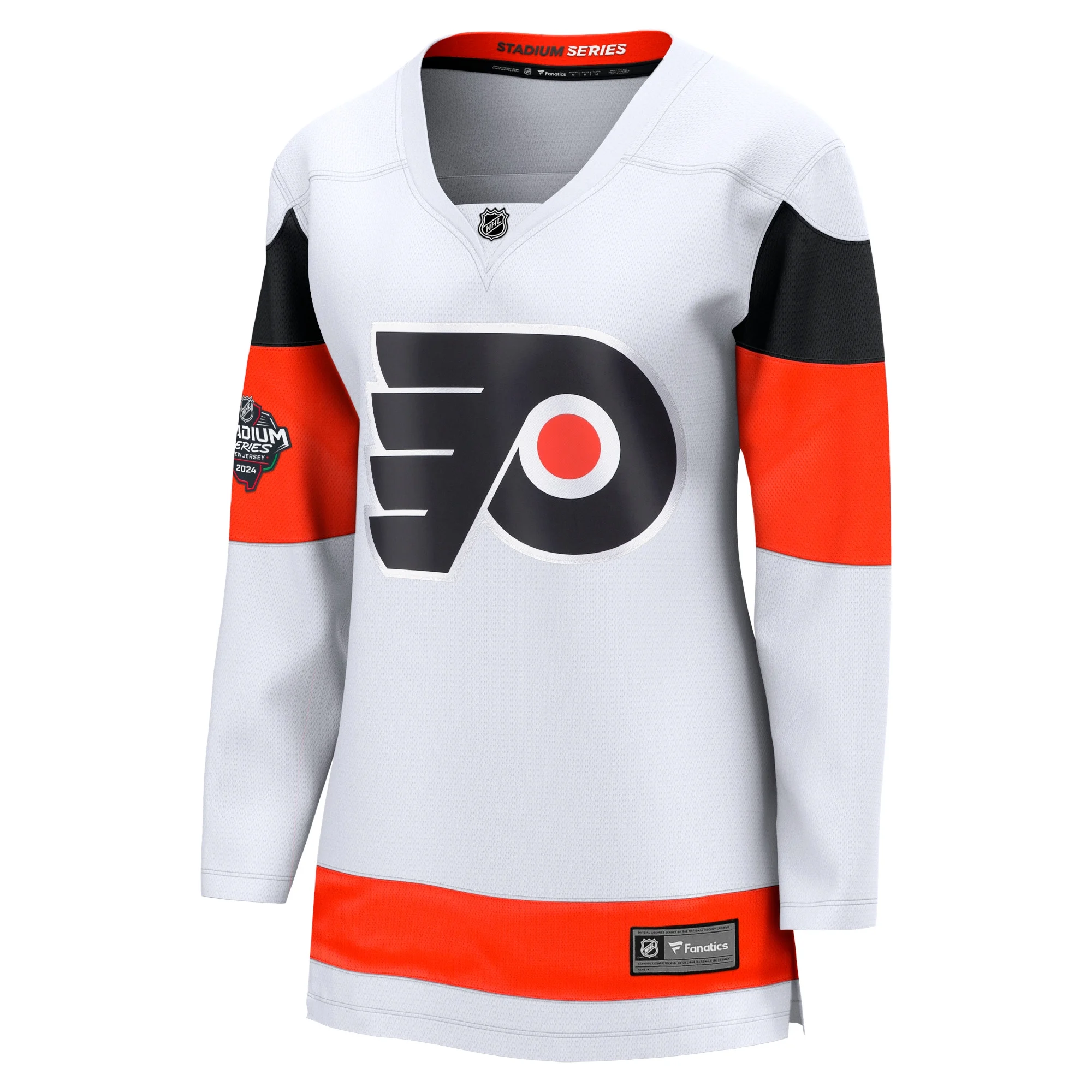 Women's Fanatics Branded White Philadelphia Flyers 2024 NHL Stadium Series Breakaway Jersey