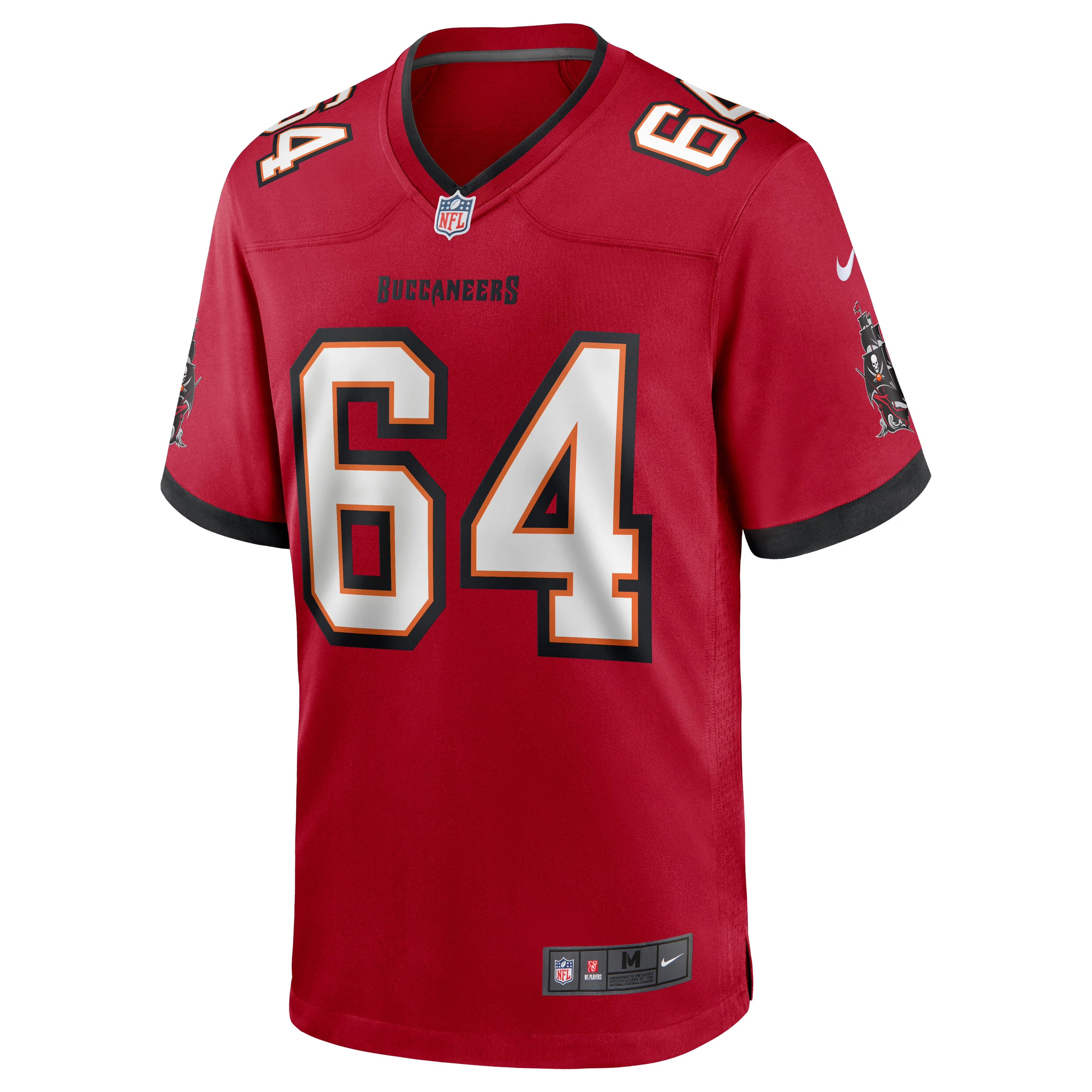 Men's Nike Aaron Stinnie Red Tampa Bay Buccaneers Game Jersey