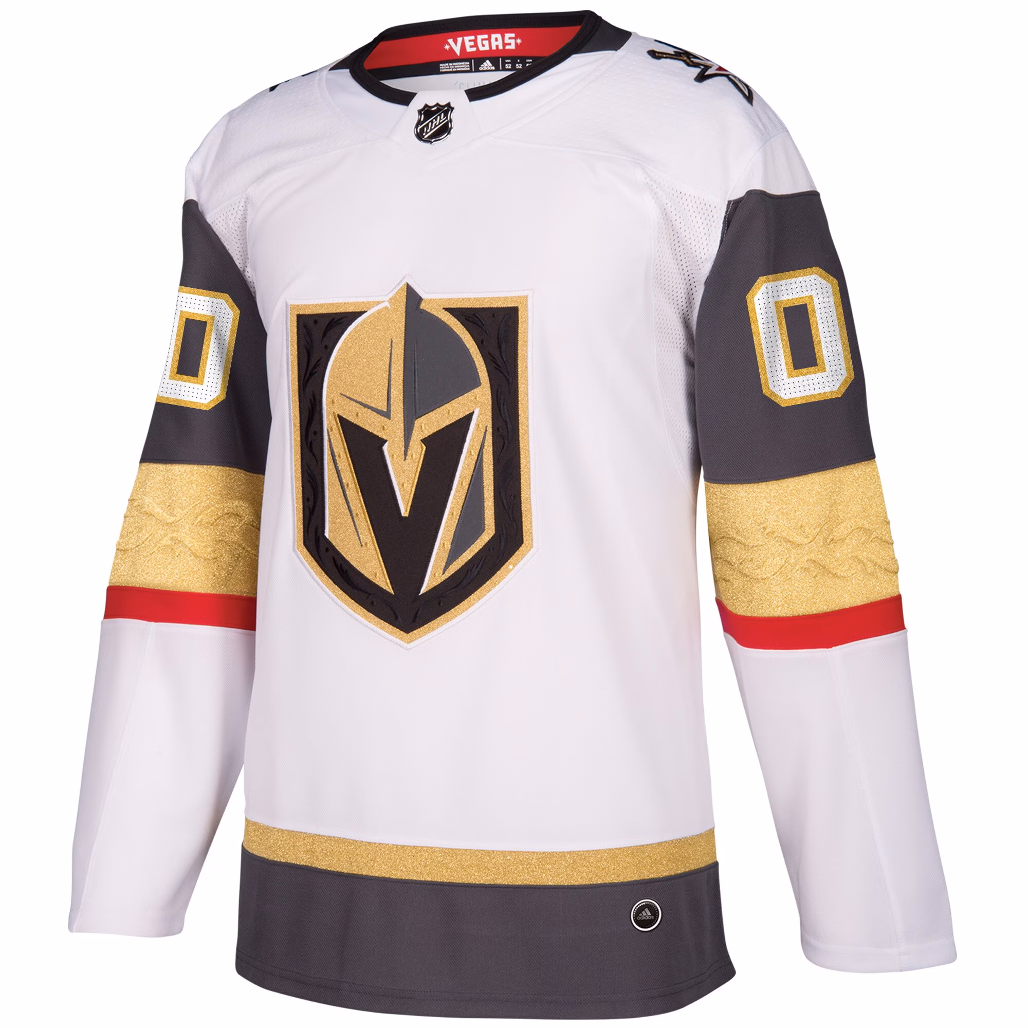 Vegas Golden Knights adidas Away Authentic Custom Jersey - White