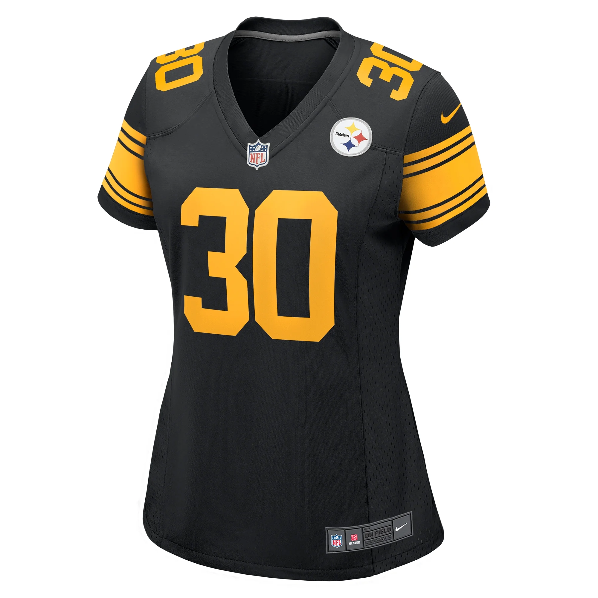 Women's Nike Jaylen Warren Black Pittsburgh Steelers Alternate Game Jersey
