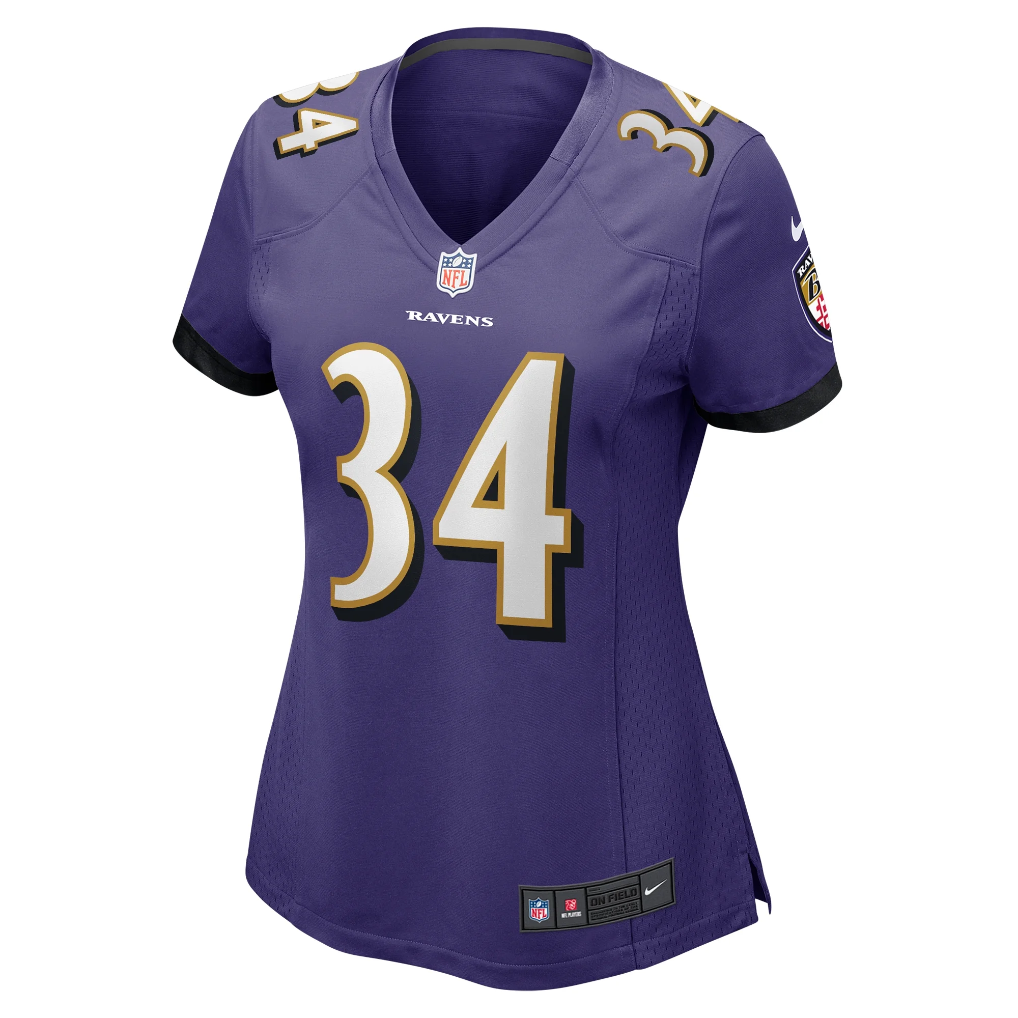Women's Nike Keaton Mitchell Purple Baltimore Ravens Game Jersey