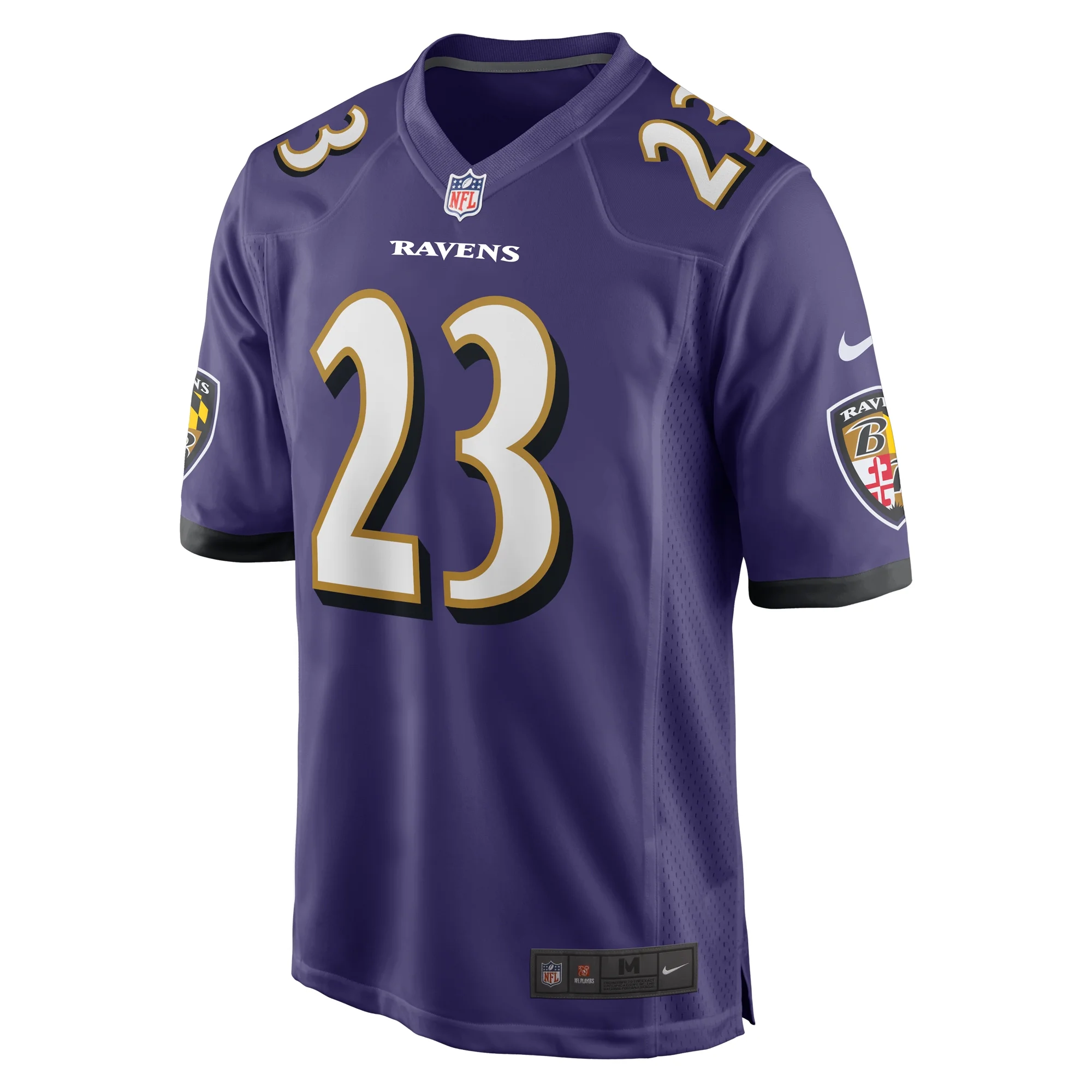 Men's Nike Rock Ya-Sin Purple Baltimore Ravens Game Jersey