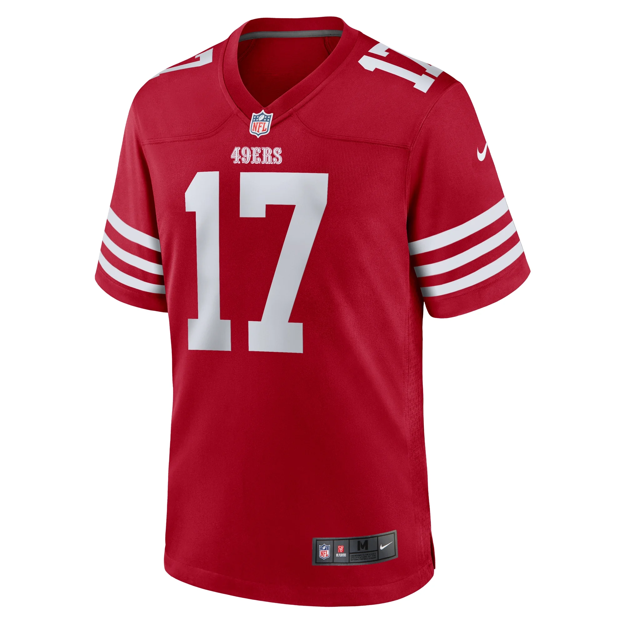 Men's Nike Brandon Allen Scarlet San Francisco 49ers Game Jersey