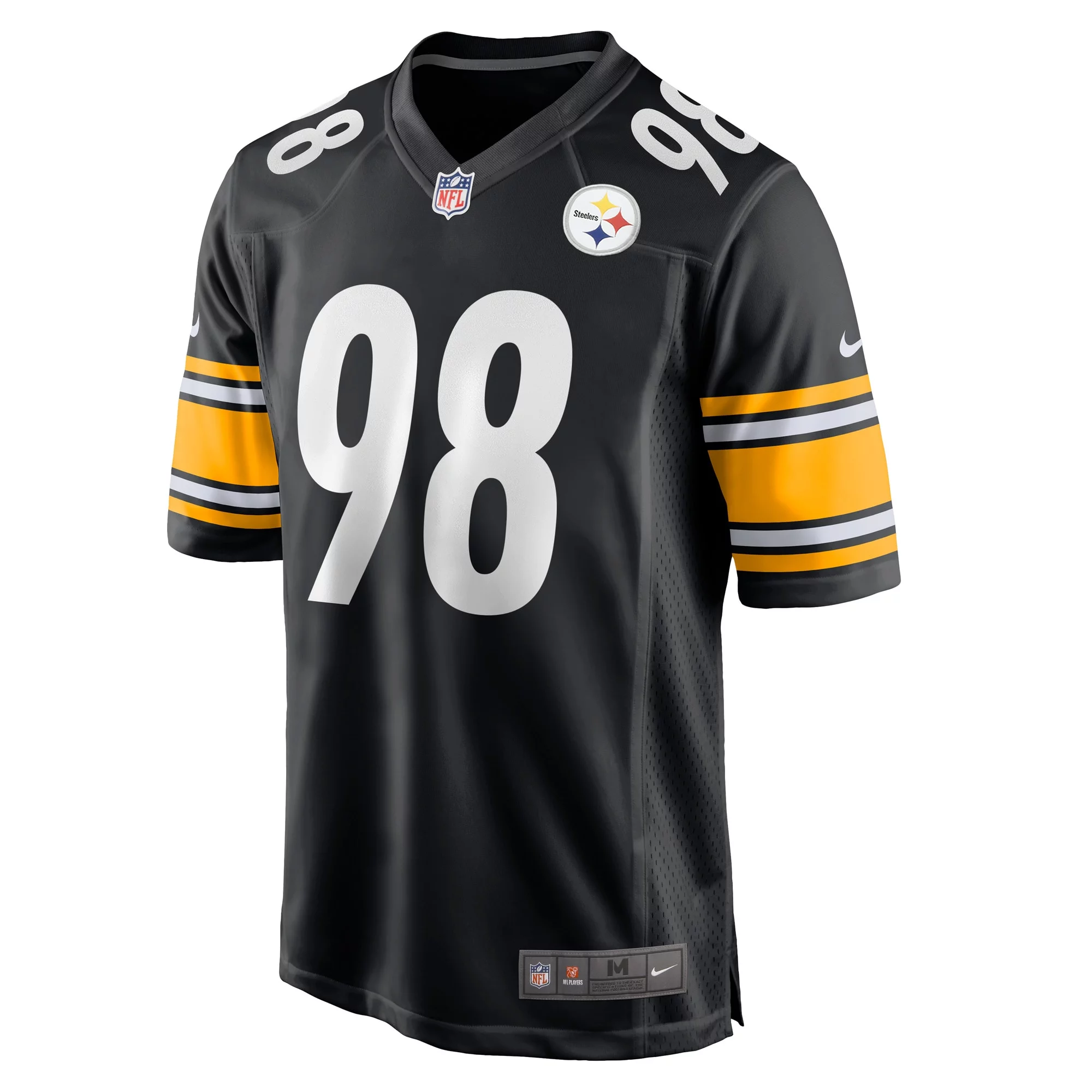 Men's Nike DeMarvin Leal Black Pittsburgh Steelers Game Player Jersey