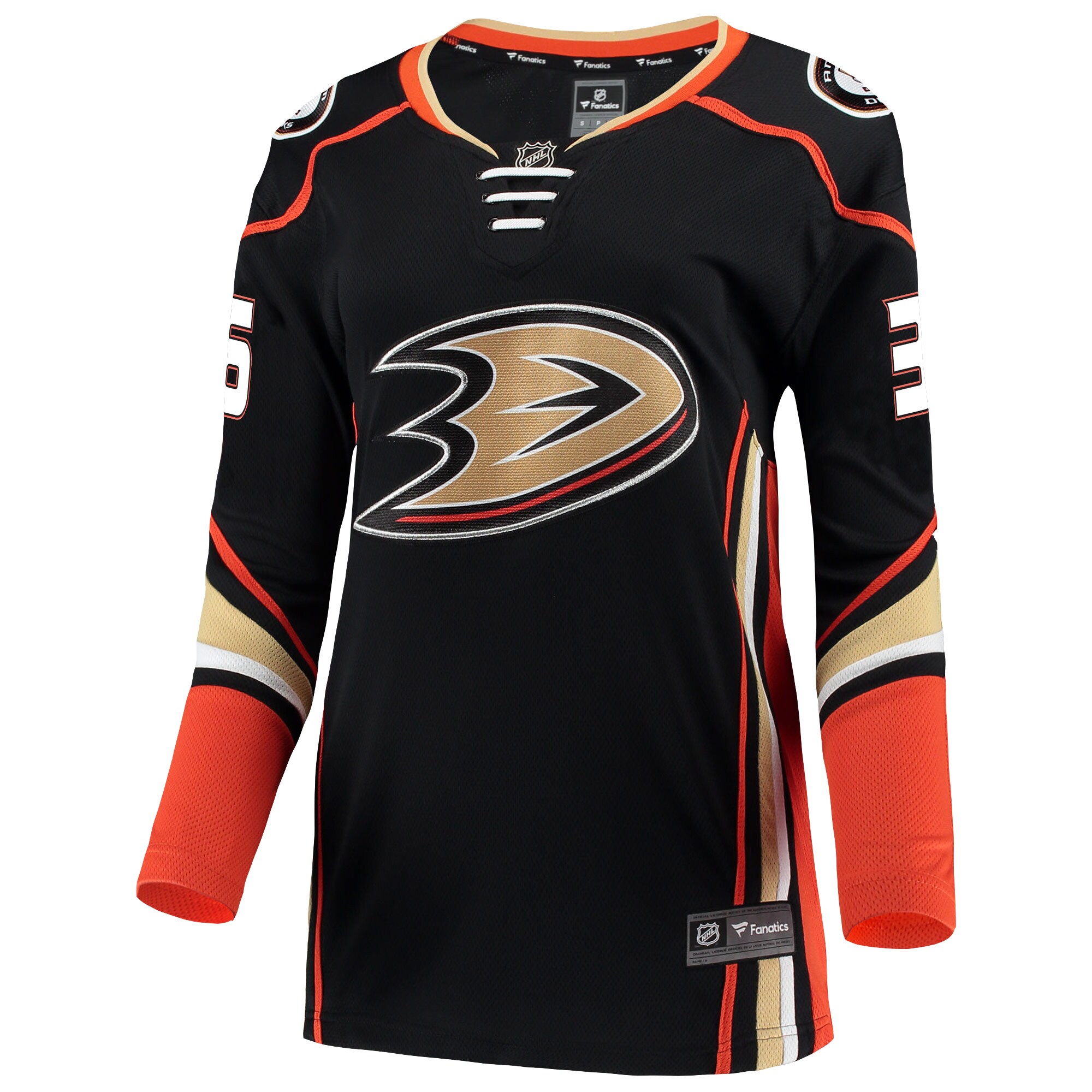 Women's Fanatics John Gibson Black Anaheim Ducks Breakaway Jersey