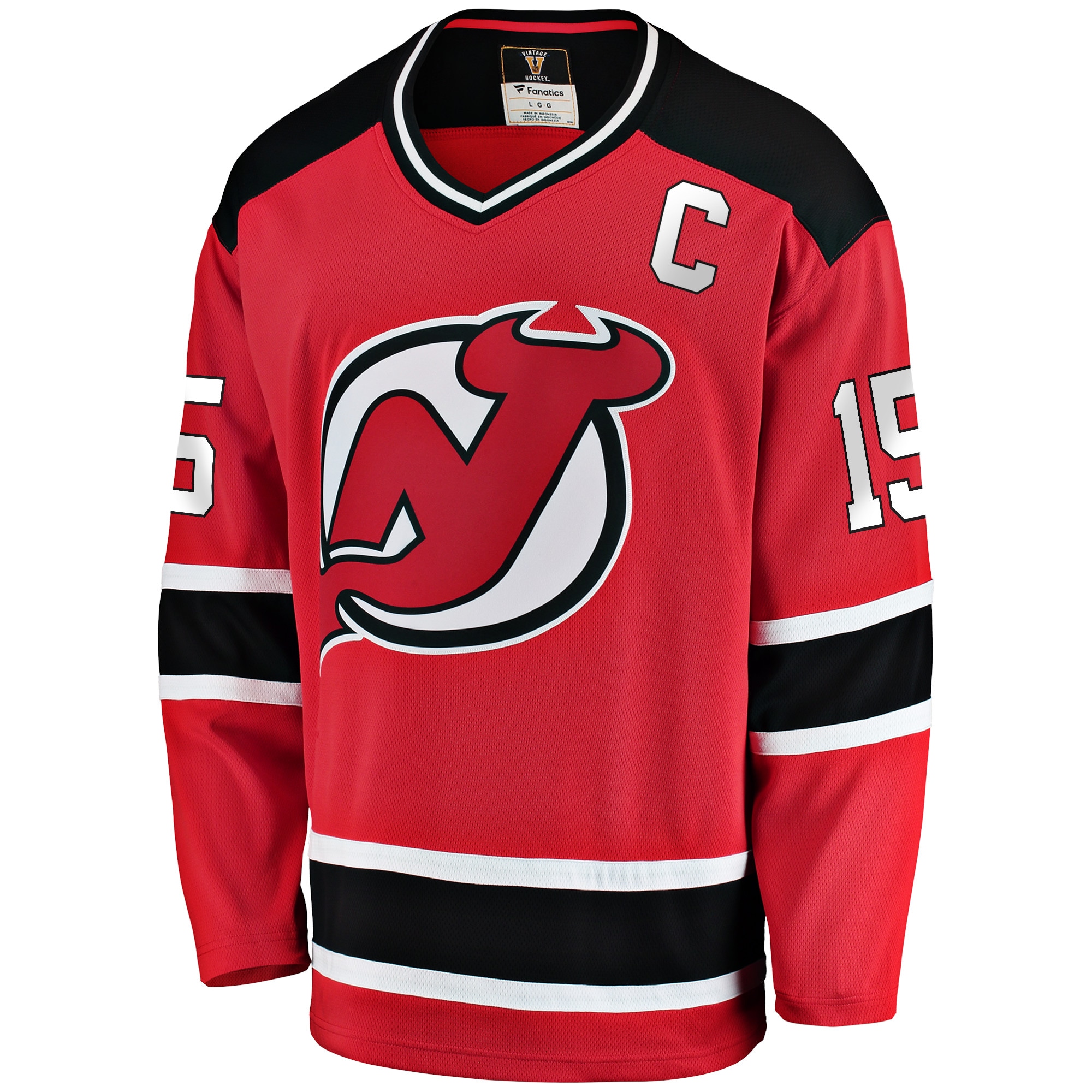 Men's Fanatics Jamie Langenbrunner Red New Jersey Devils Premier Breakaway Retired Player Jersey