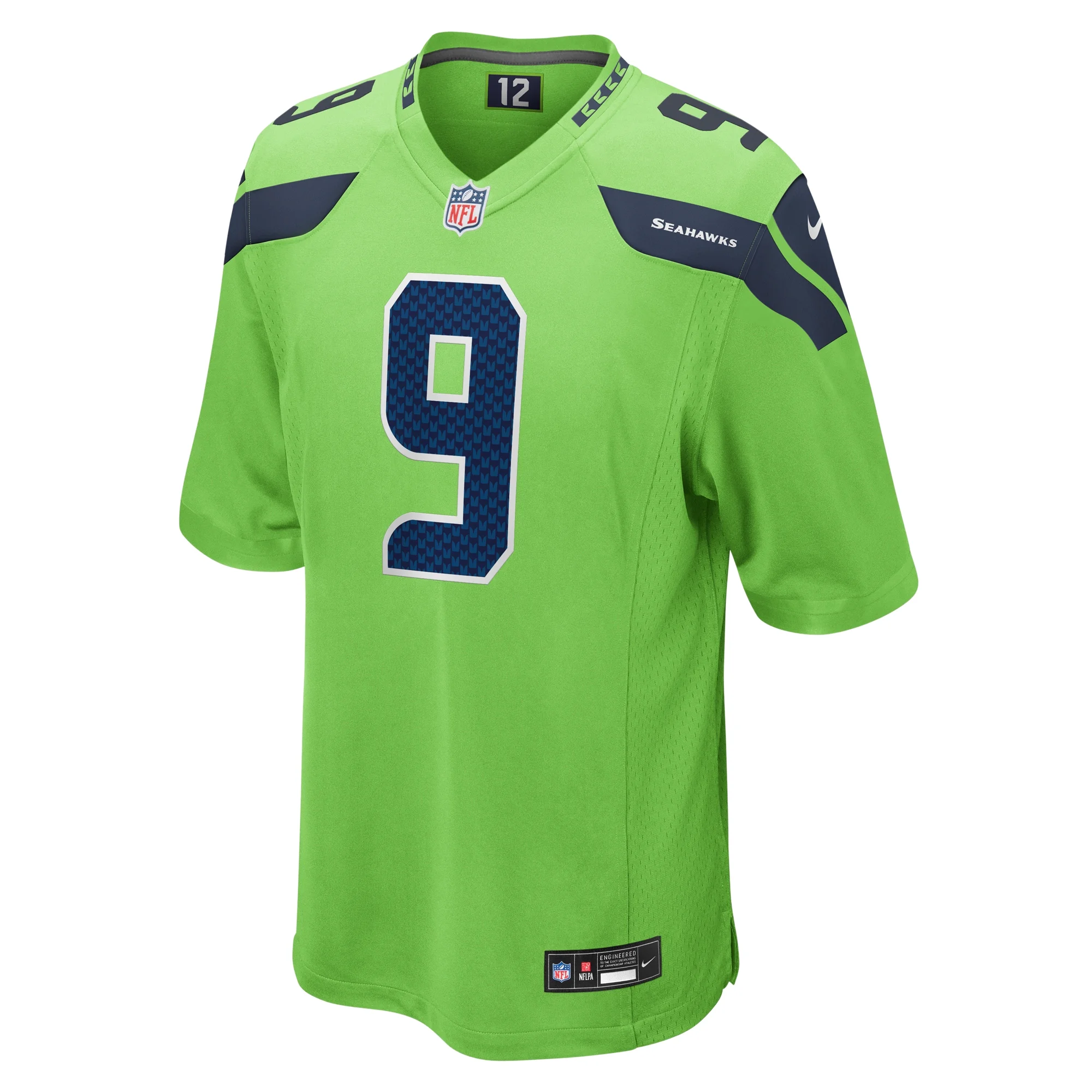 Men's Nike Kenneth Walker III Neon Green Seattle Seahawks Game Jersey