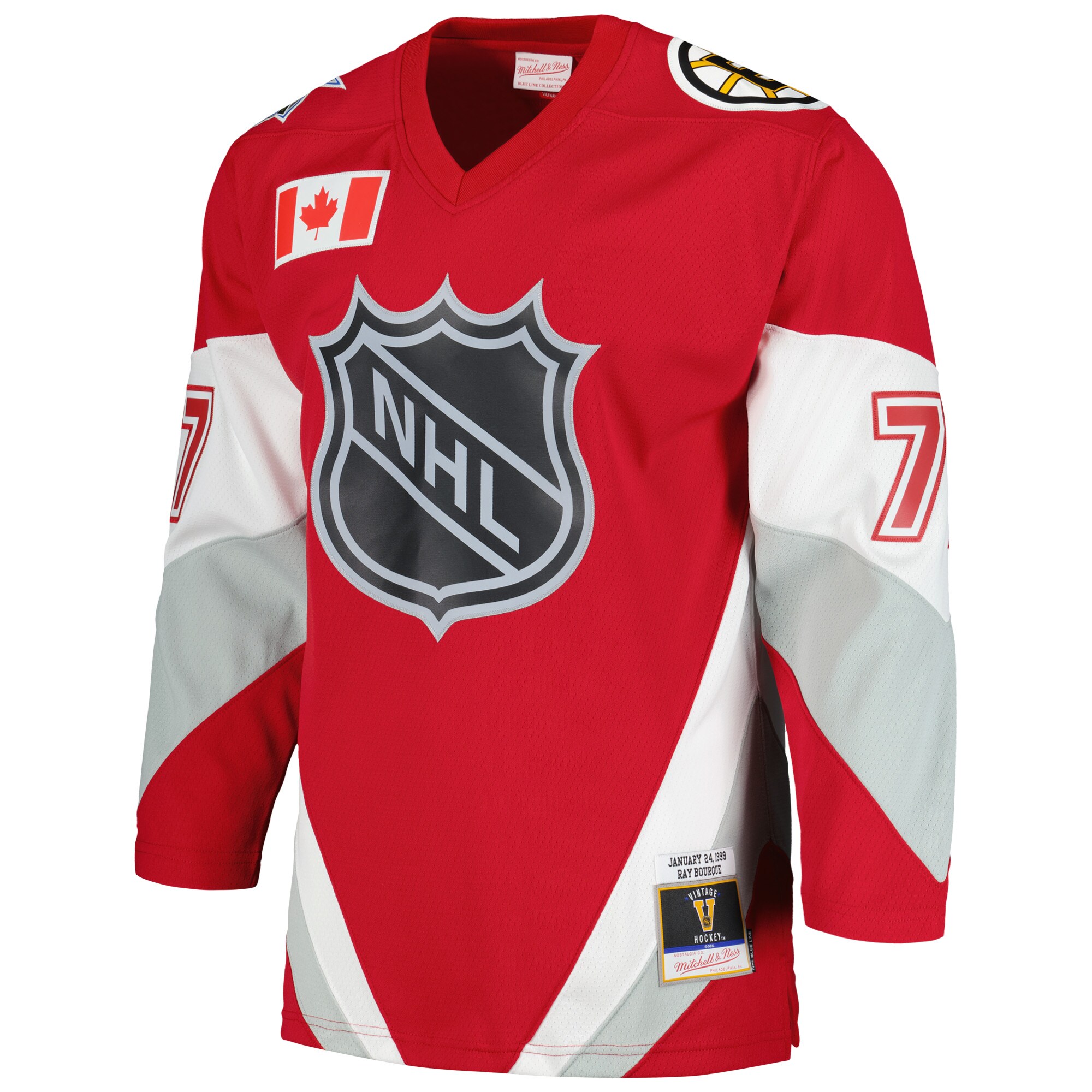 Ray Bourque Mitchell & Ness  1999 NHL All-Star Game Blue Line Player Jersey - Scarlet