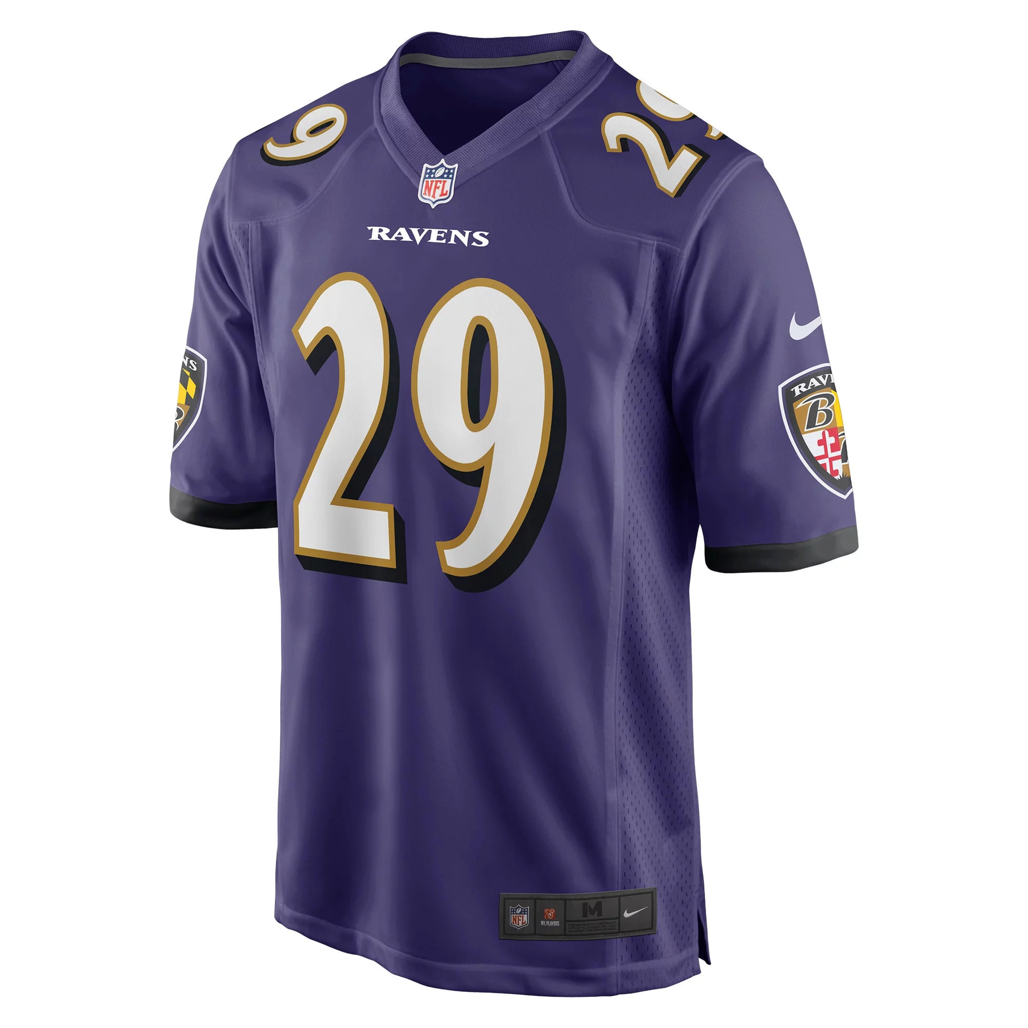 Men's Nike Ar'Darius Washington Purple Baltimore Ravens Player Game Jersey