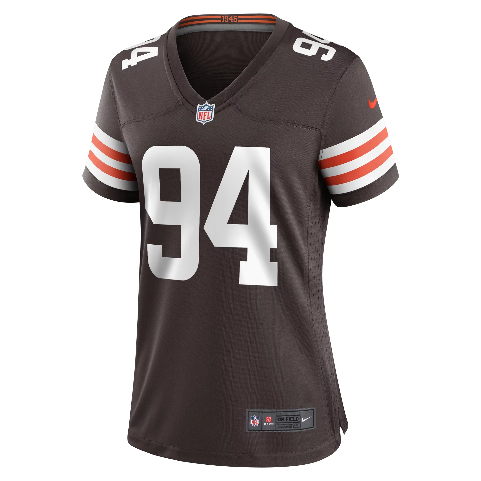 Women's Nike Dalvin Tomlinson Brown Cleveland Browns Game Player Jersey