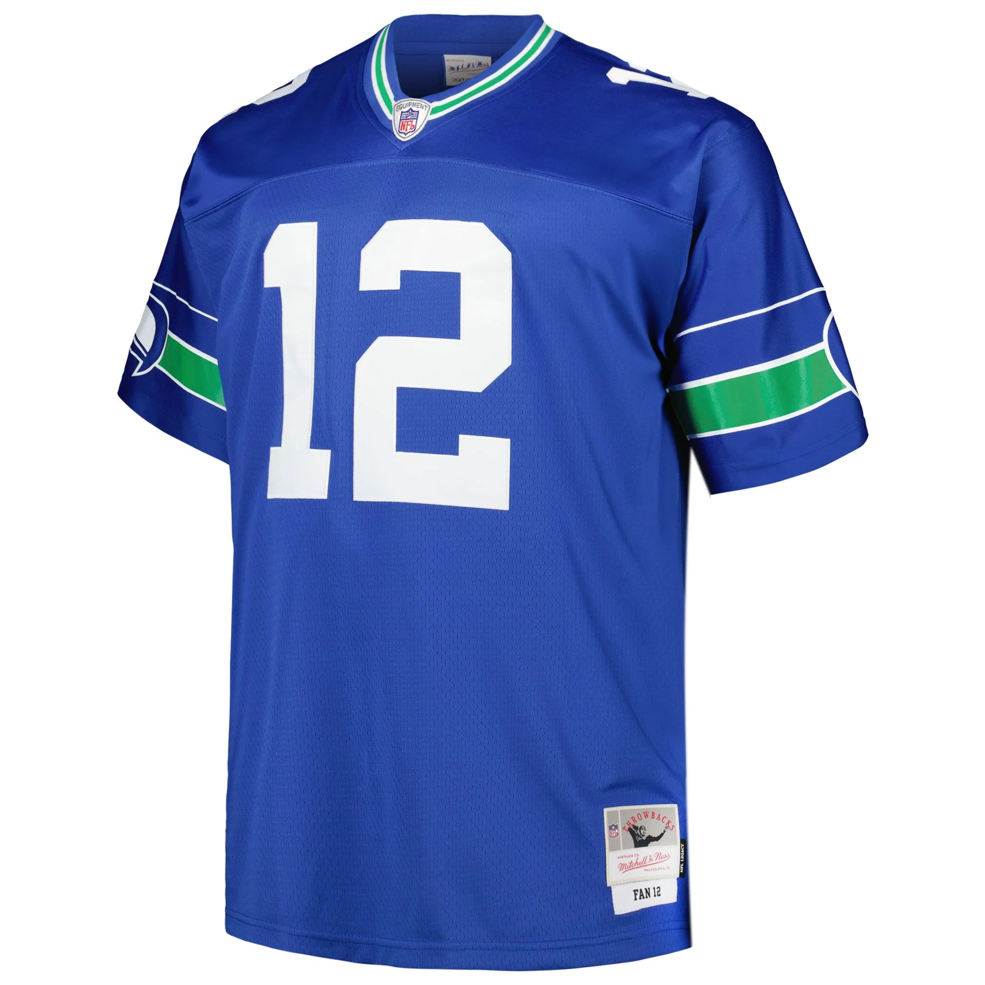 Men's Mitchell & Ness 12s Royal Seattle Seahawks Big & Tall Legacy Retired Player Jersey