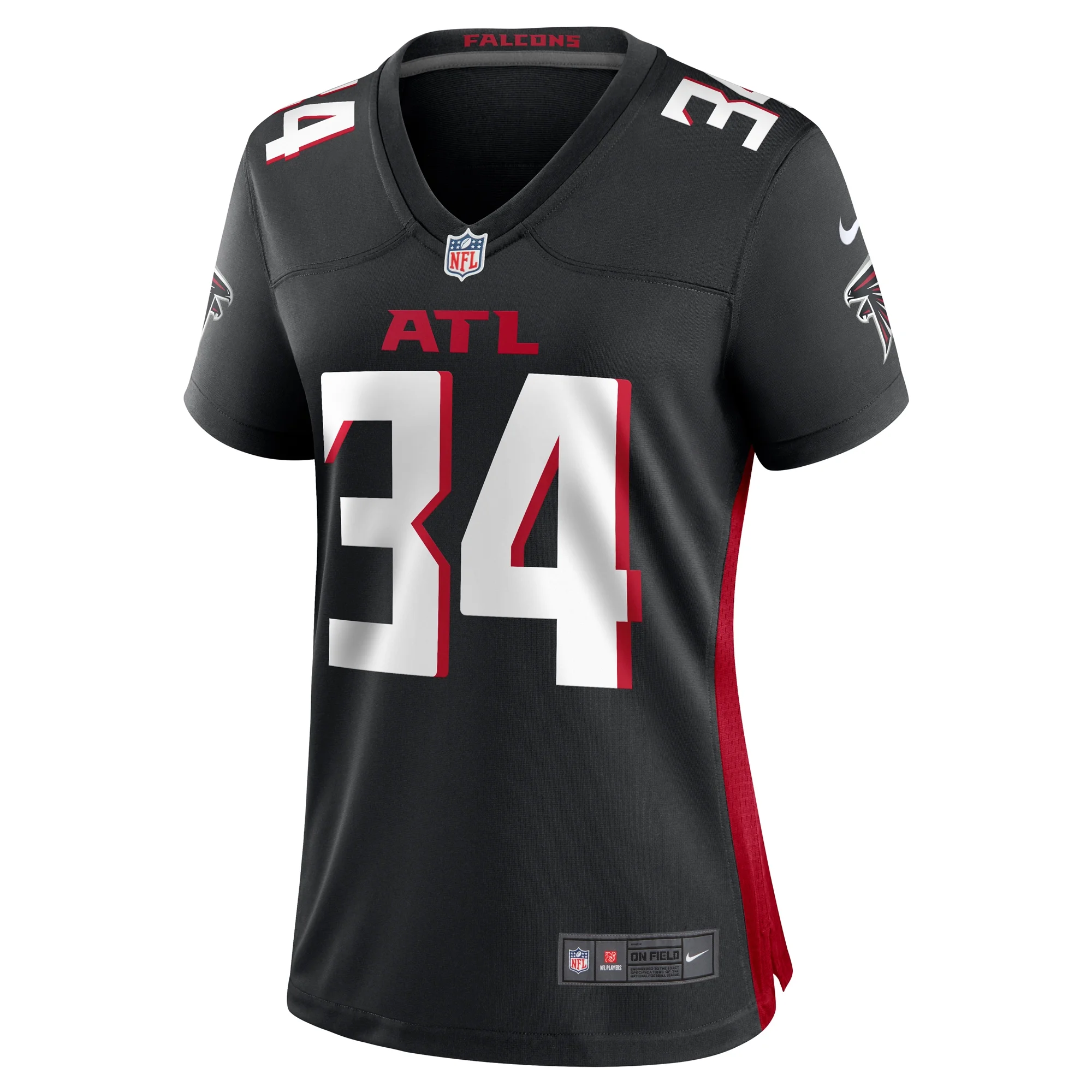 Women's Nike Clark Phillips III Black Atlanta Falcons Team Game Jersey