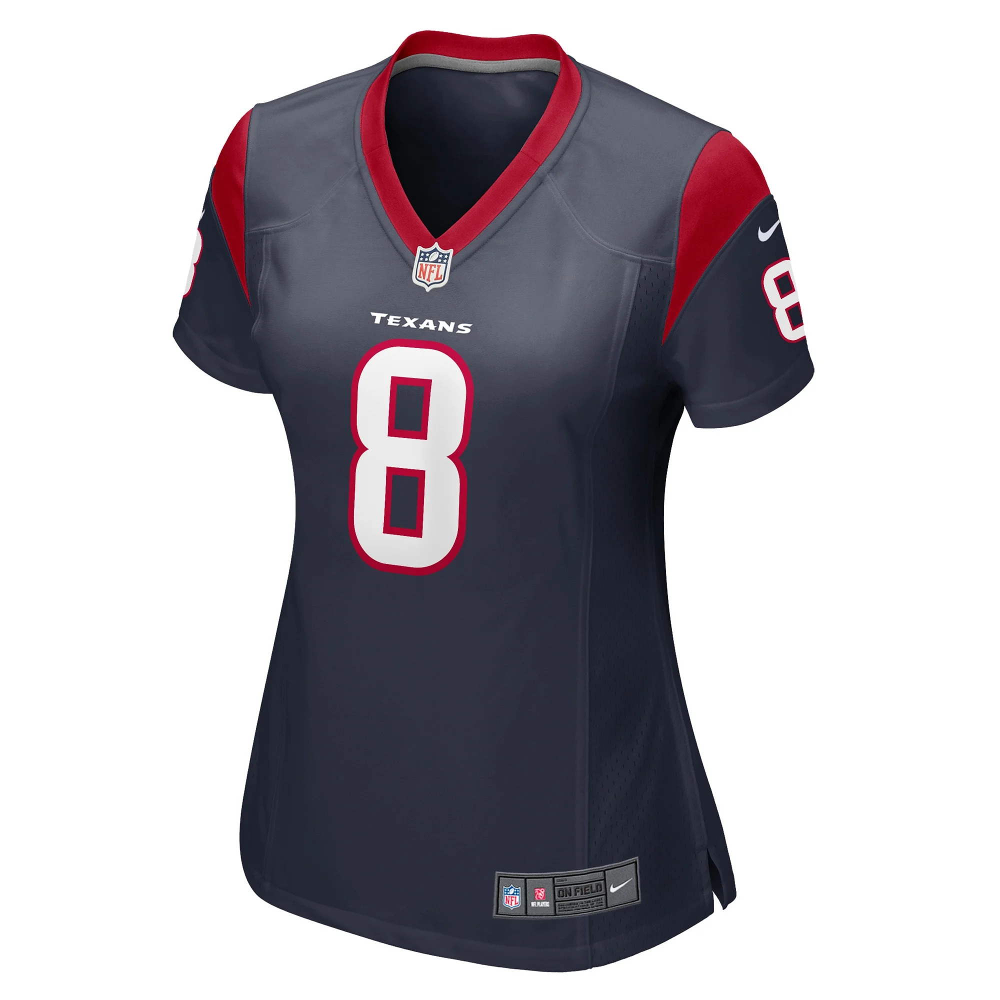 Women's Nike John Metchie III Navy Houston Texans Game Player Jersey