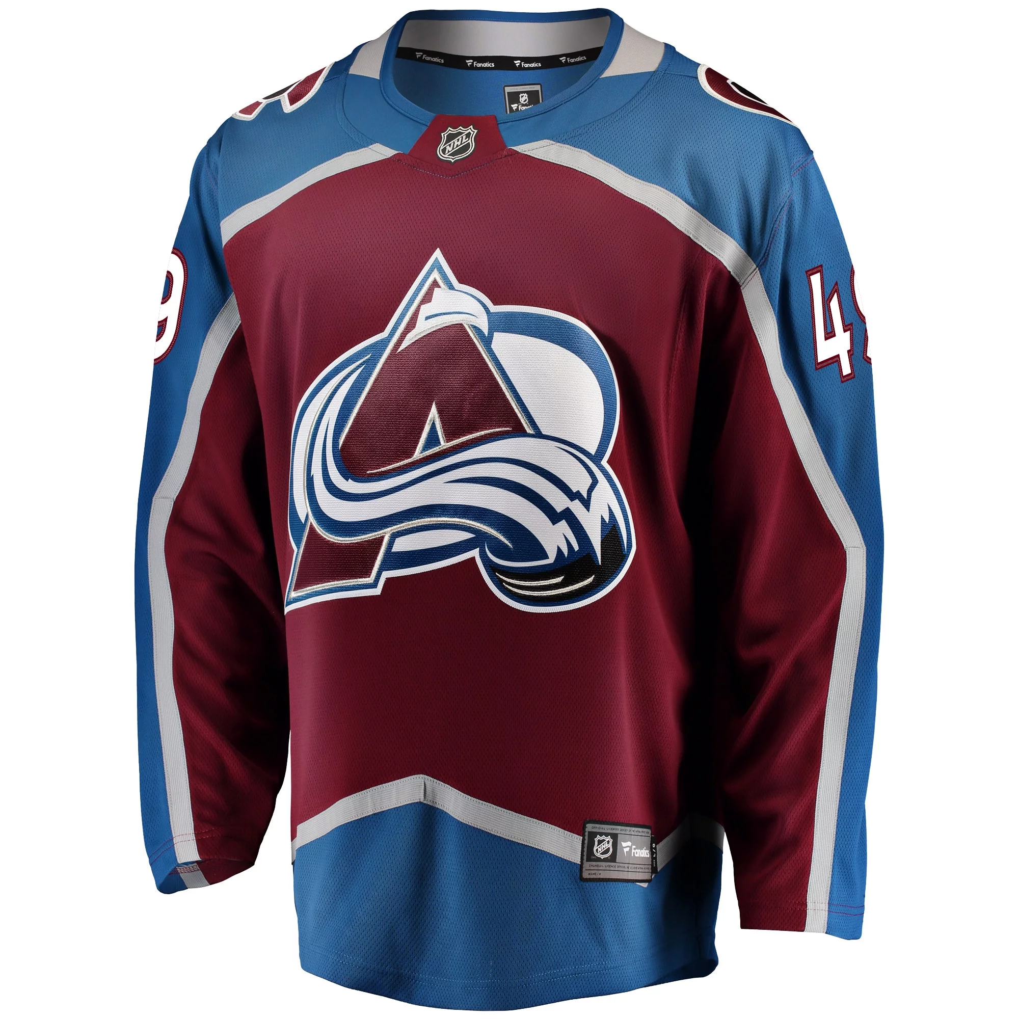Men's Fanatics Samuel Girard Burgundy Colorado Avalanche Breakaway Player Jersey