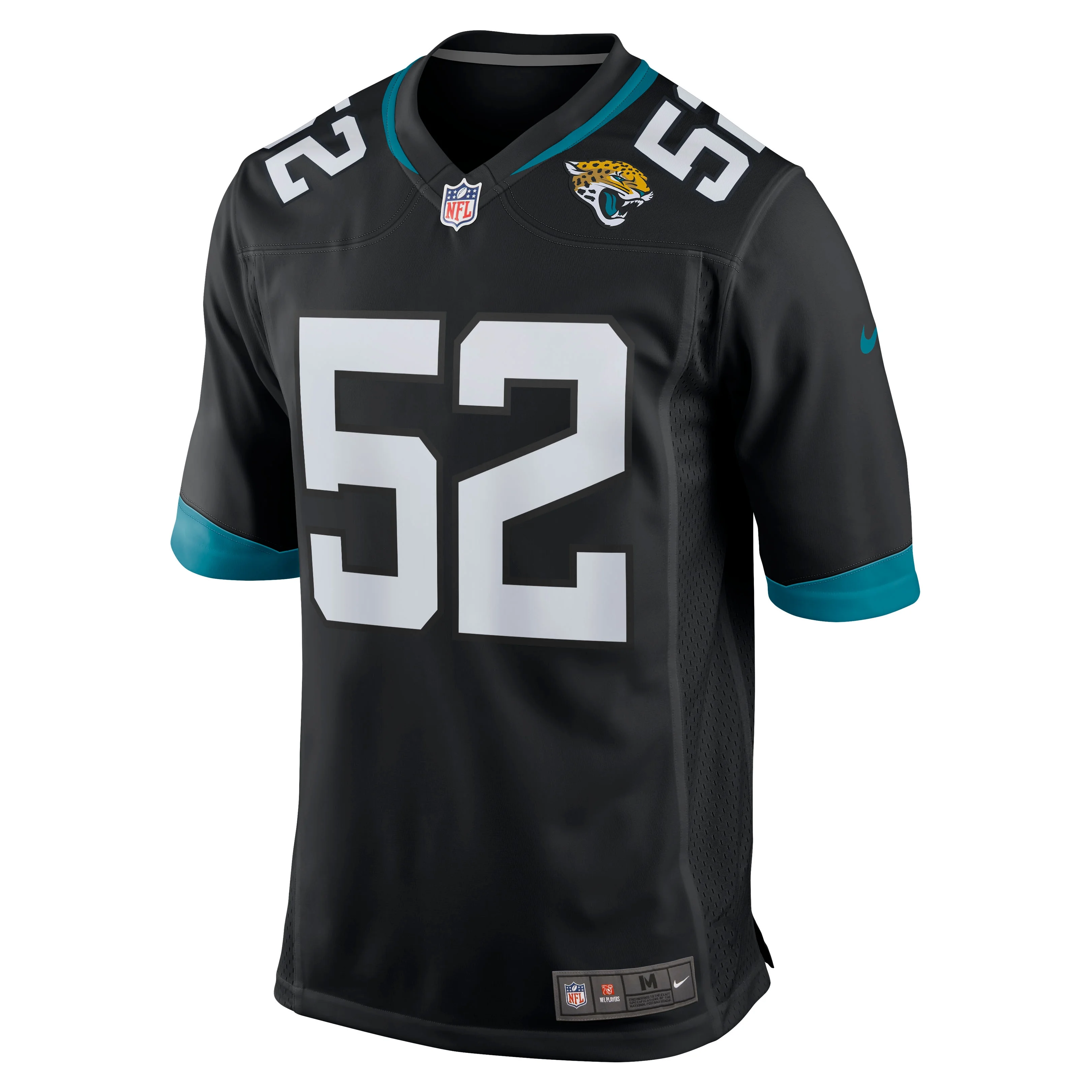 Men's Nike DaVon Hamilton Black Jacksonville Jaguars Game Jersey
