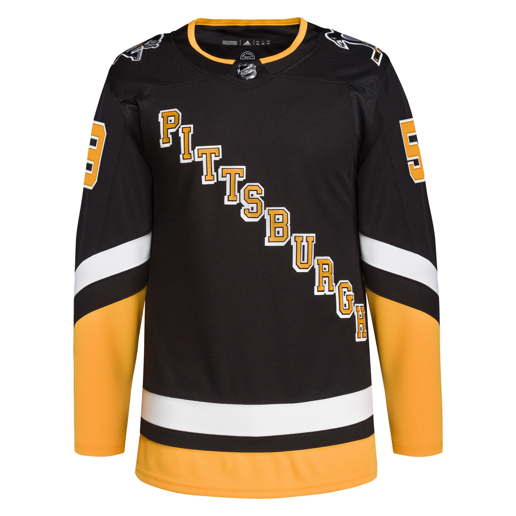 Jake Guentzel Pittsburgh Penguins adidas Alternate Primegreen Authentic Player Jersey - Black
