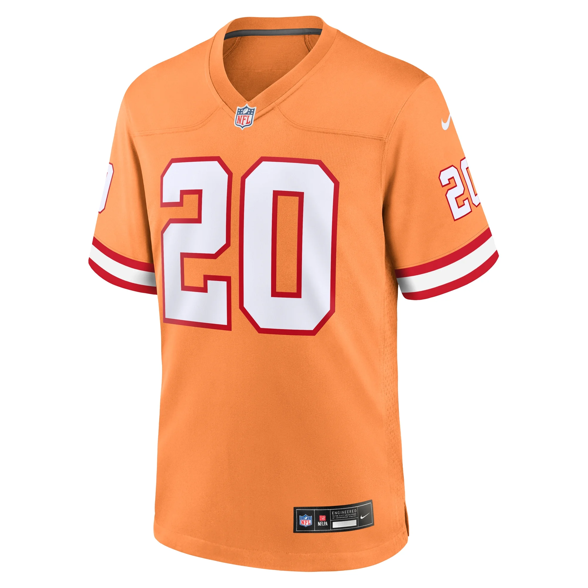 Men's Nike Ronde Barber Orange Tampa Bay Buccaneers Throwback Game Jersey