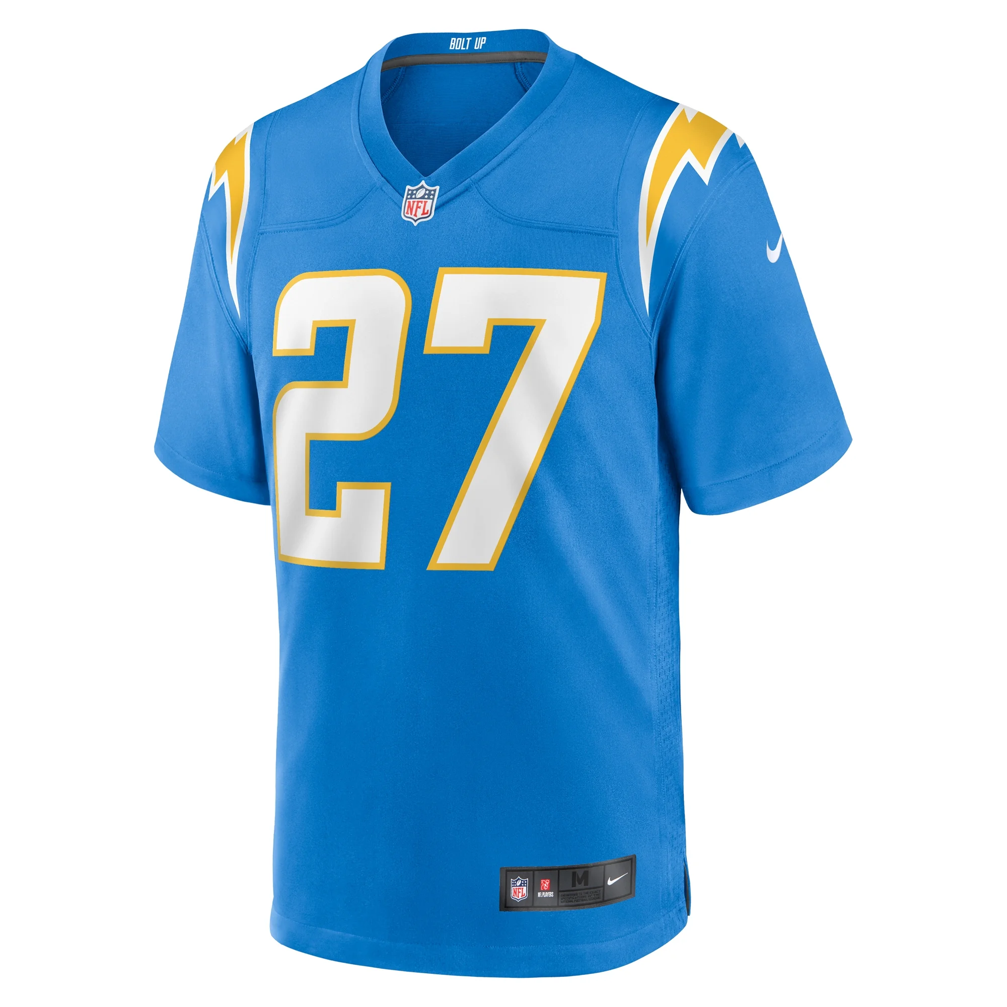 Men's Nike Essang Bassey Powder Blue Los Angeles Chargers Game Jersey