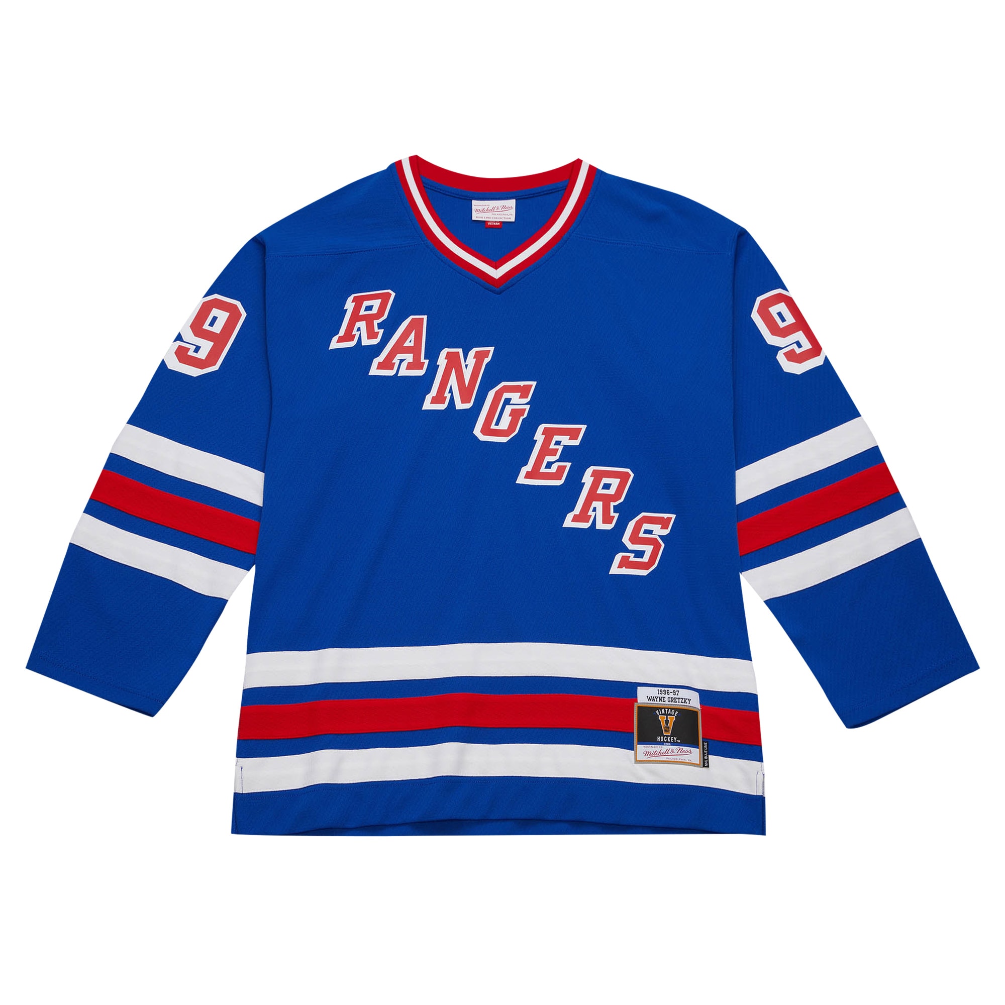 Wayne Gretzky New York Rangers Mitchell & Ness  1996/97 Blue Line Player Jersey - Blue